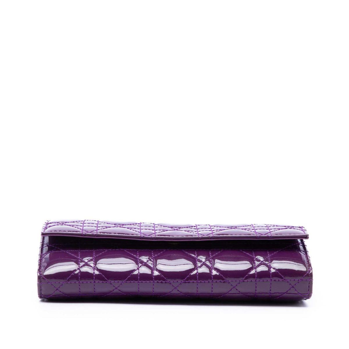 Dior Patent Cannage Lady Dior Wallet On Chain