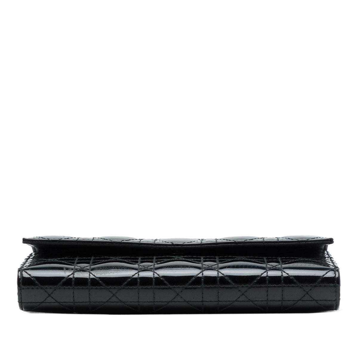Dior Patent Cannage Lady Dior Wallet On Chain