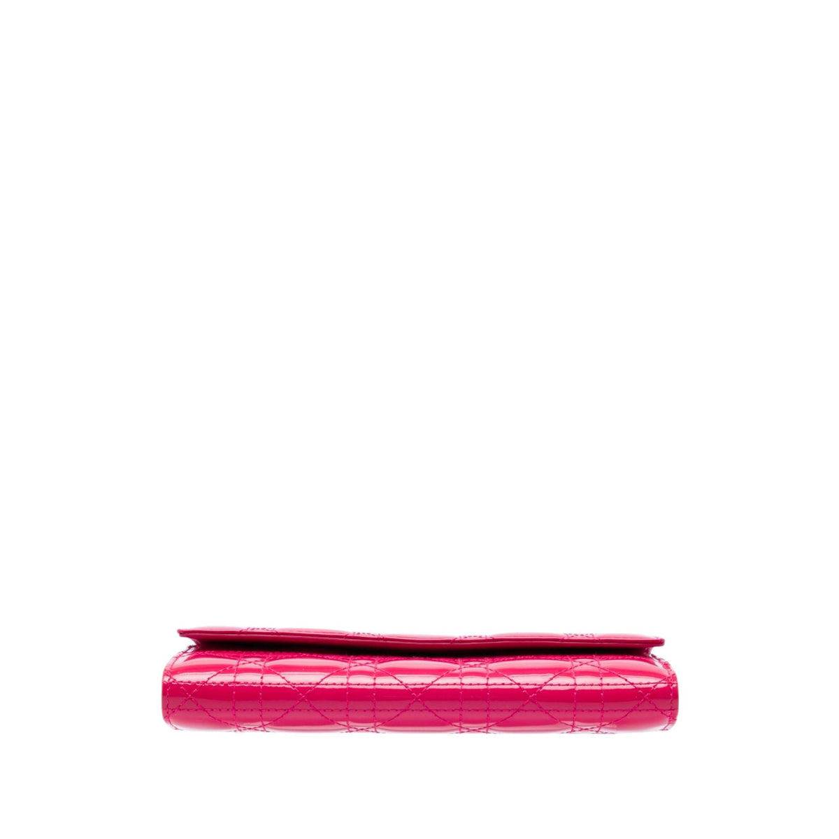 Dior Patent Cannage Lady Dior Wallet On Chain