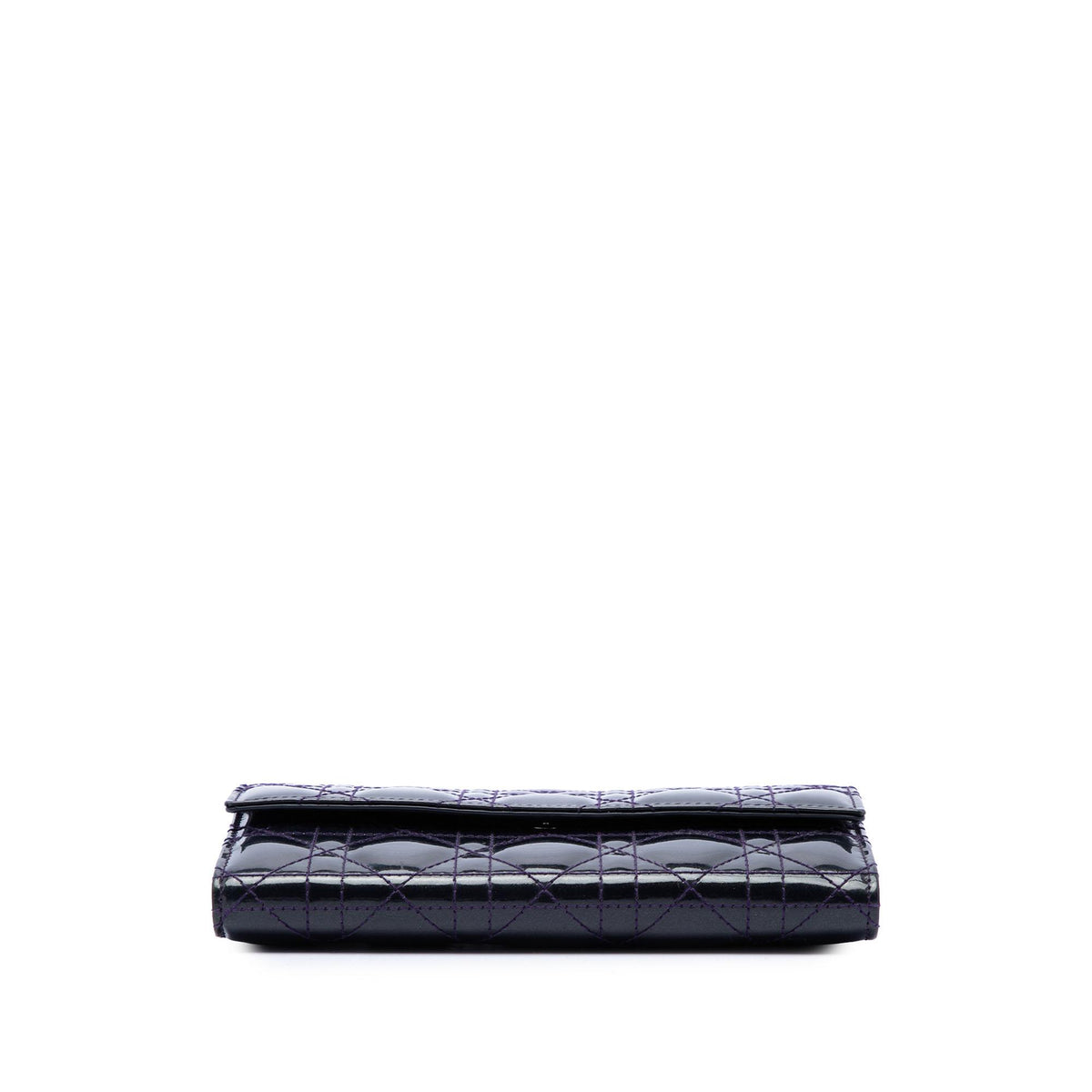 Dior Patent Cannage Lady Dior Wallet On Chain