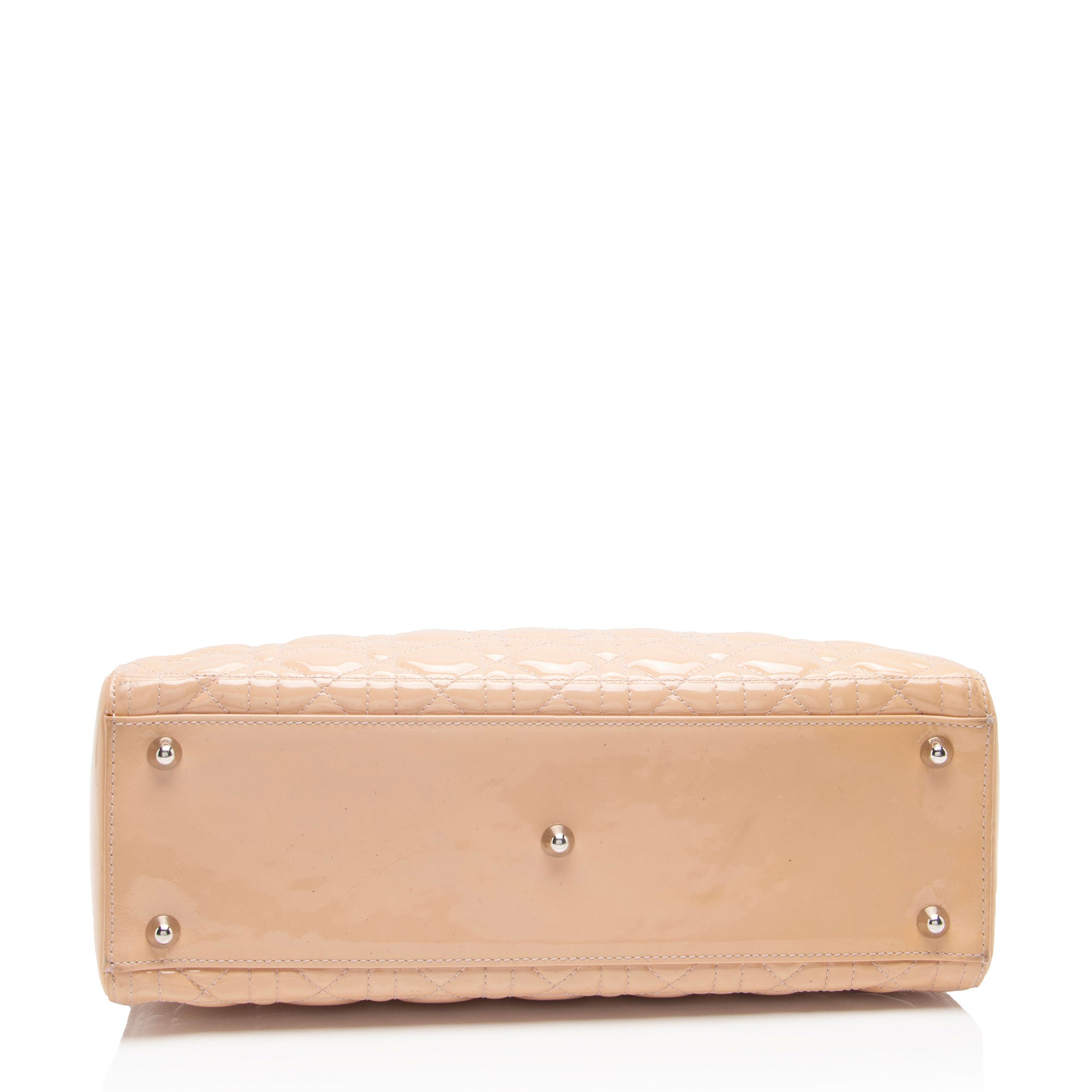 Dior Patent Leather Lady Dior Large Tote (SHF-2qzbI4)