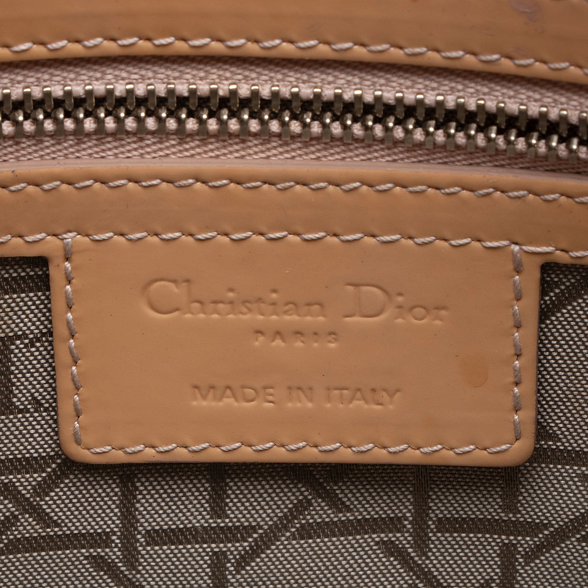 Dior Patent Leather Lady Dior Large Tote (SHF-2qzbI4)