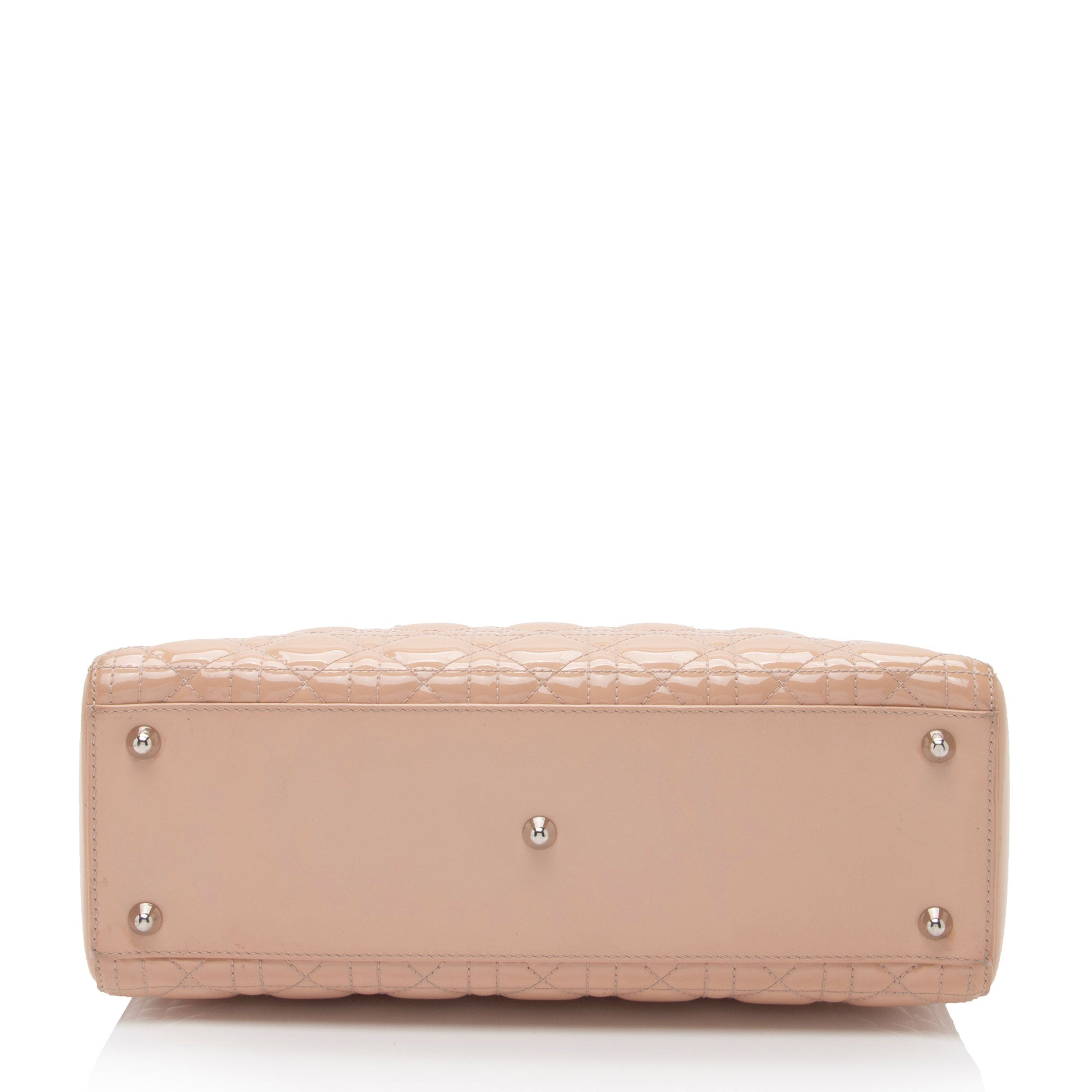 Dior Patent Leather Lady Dior Large Tote (SHF-oF5d9t)