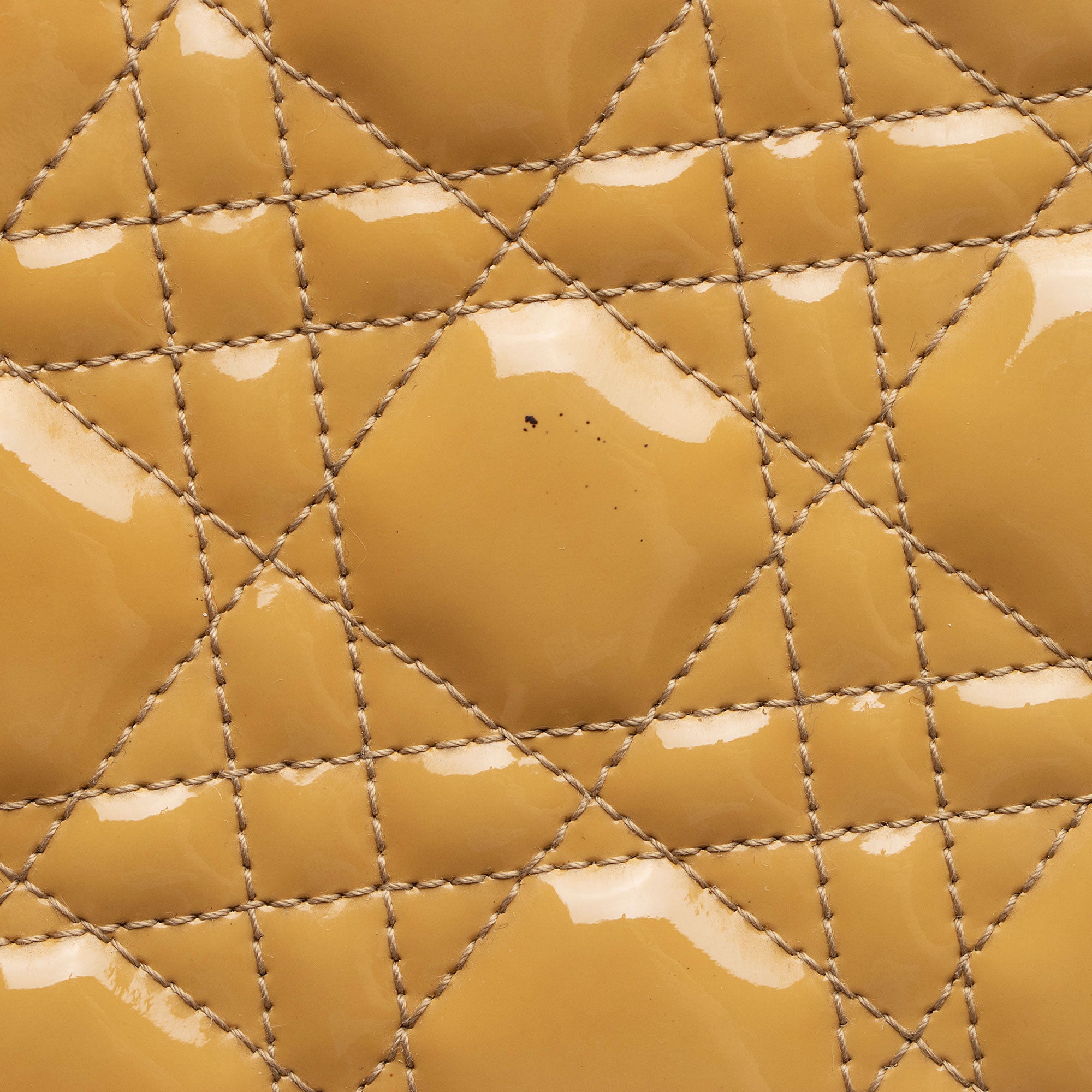 Dior Patent Leather Lady Dior Medium Tote