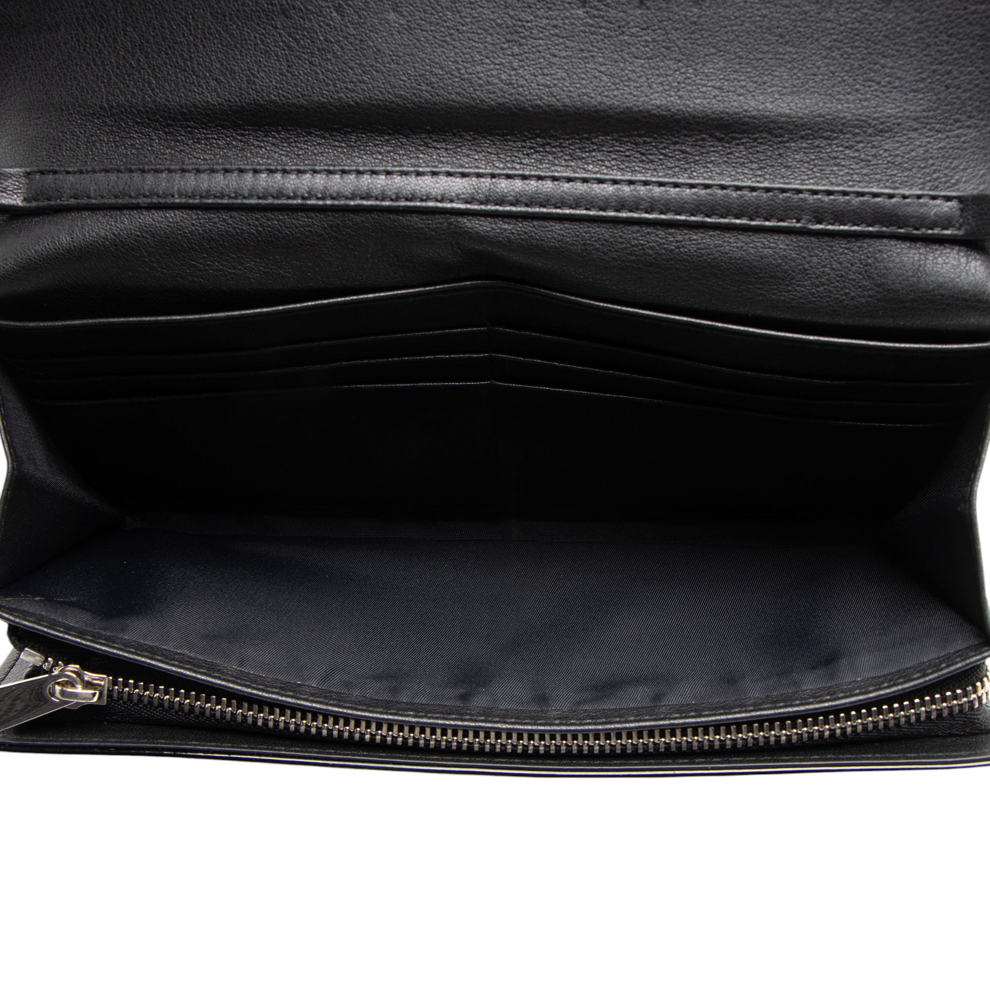 Dior Patent Leather Lady Dior Wallet on Chain