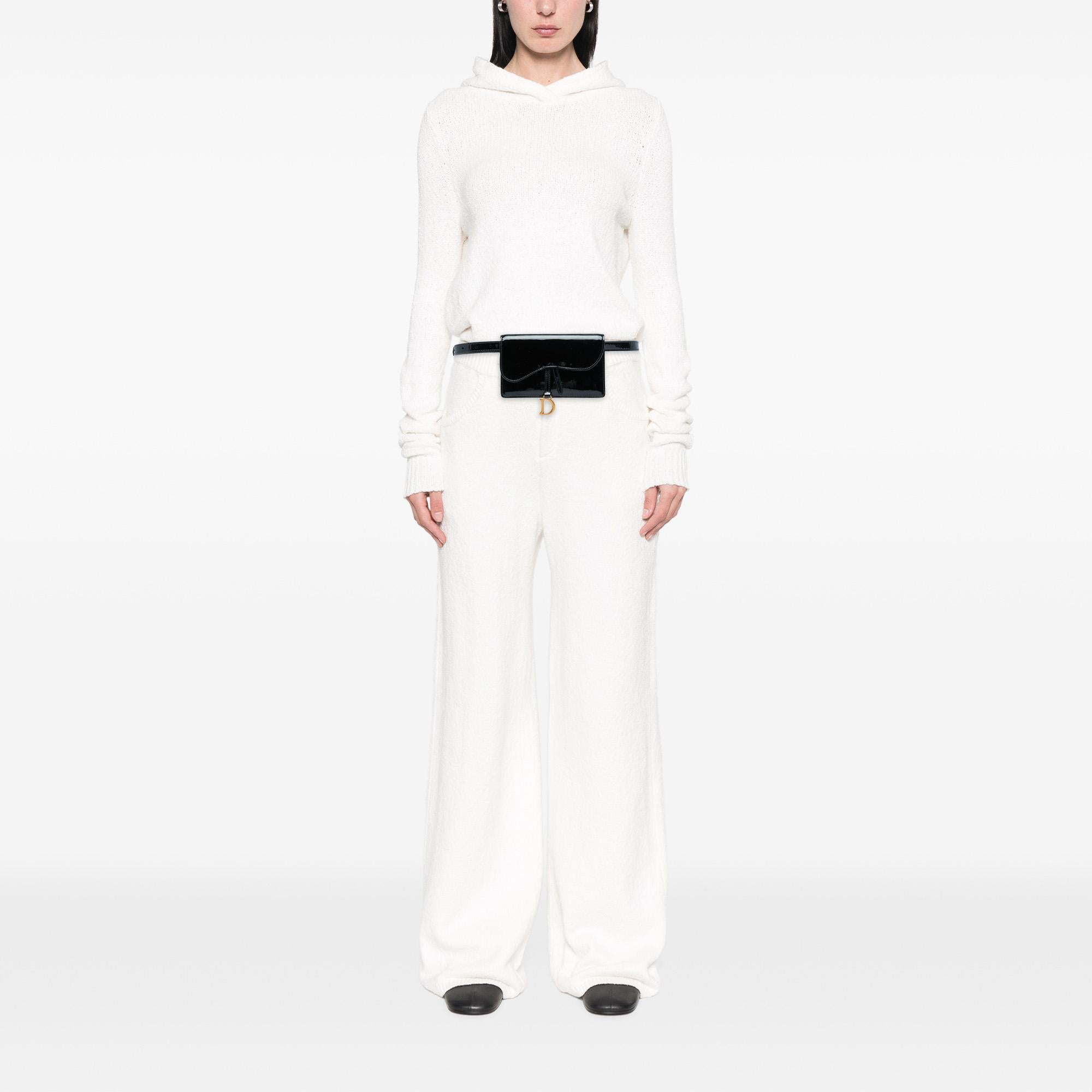 Dior Patent Saddle Belt Bag