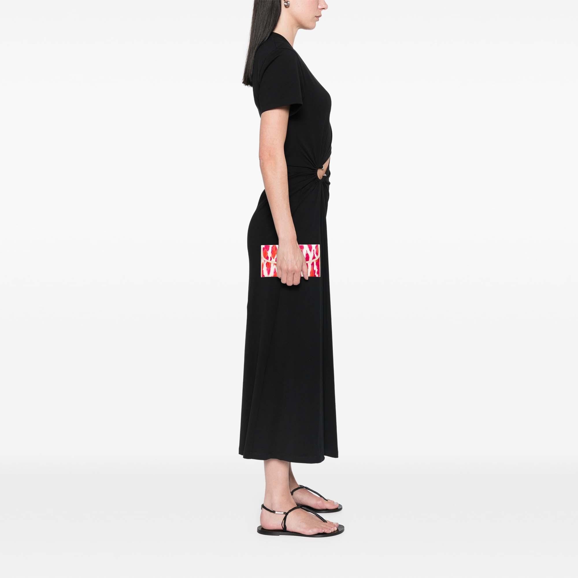 Dior Printed Canvas Buckle Strap Flap Wallet