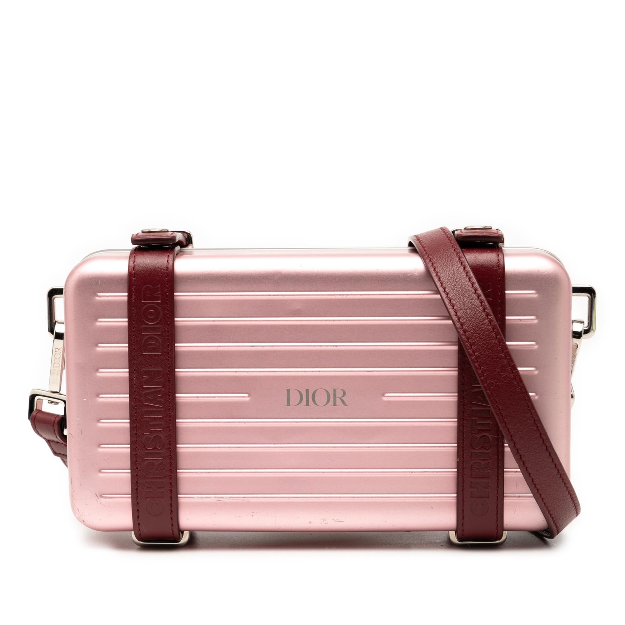 Dior Rimowa Aluminum Personal Clutch On Strap