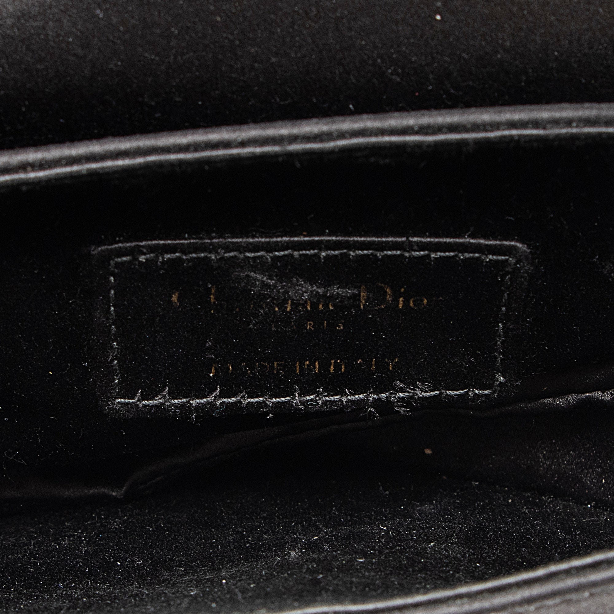 Dior Satin Crystal Saddle Mini Bag