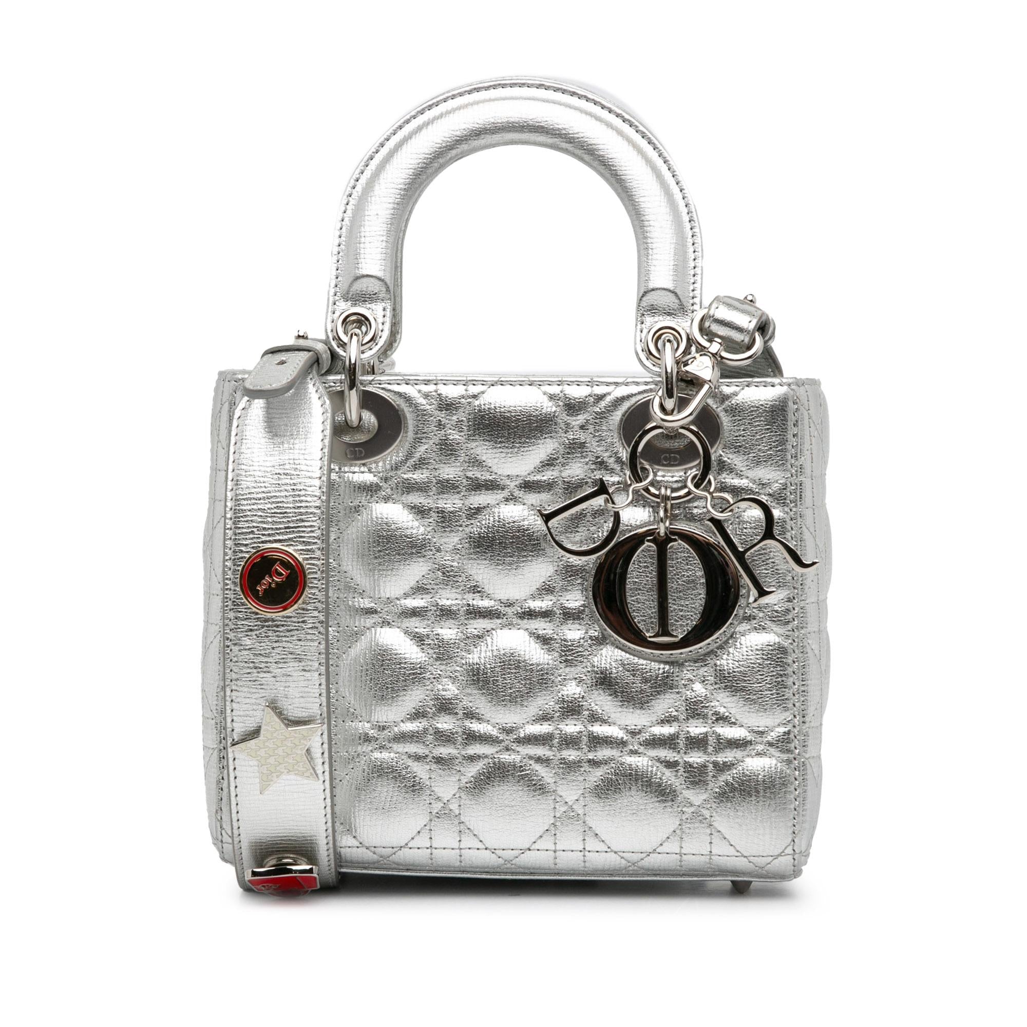 Dior Small Calfskin Cannage My ABCDior Lady Dior (SHG-xuBFud)