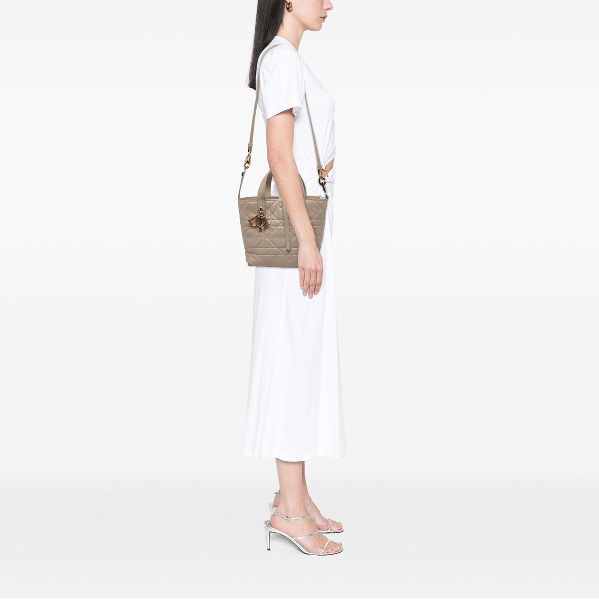Dior Small Calfskin Macrocannage Toujours Satchel