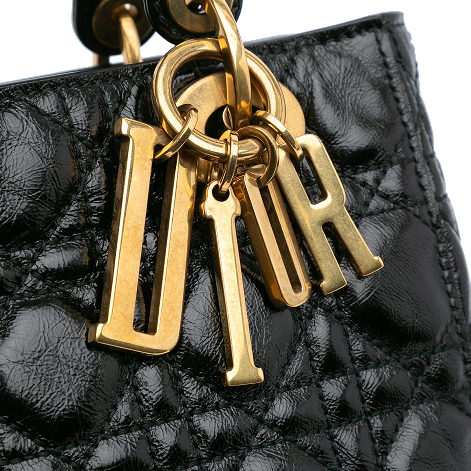 Dior Small Crinkled Patent Cannage My ABCDior Lady Dior