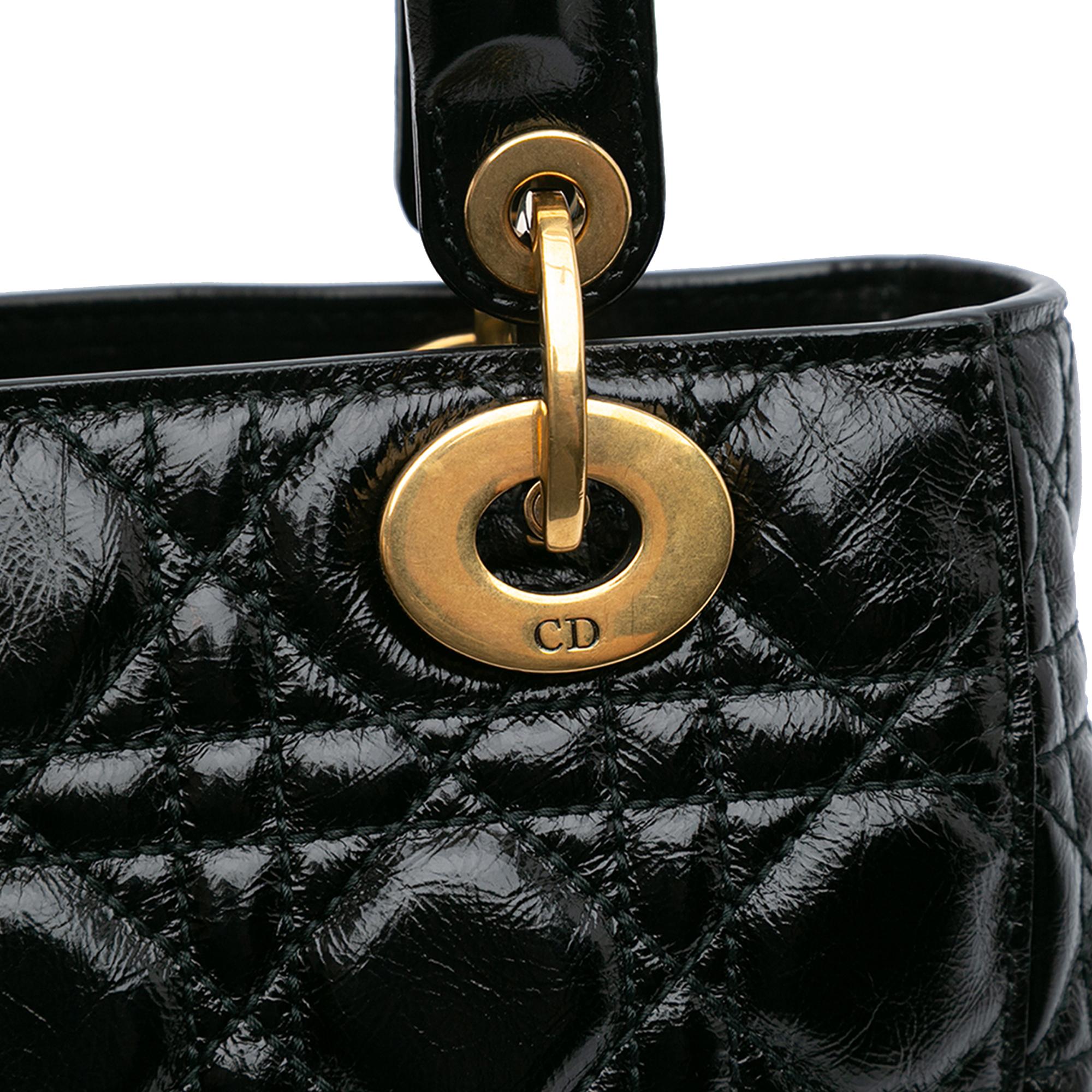 Dior Small Crinkled Patent Cannage My ABCDior Lady Dior