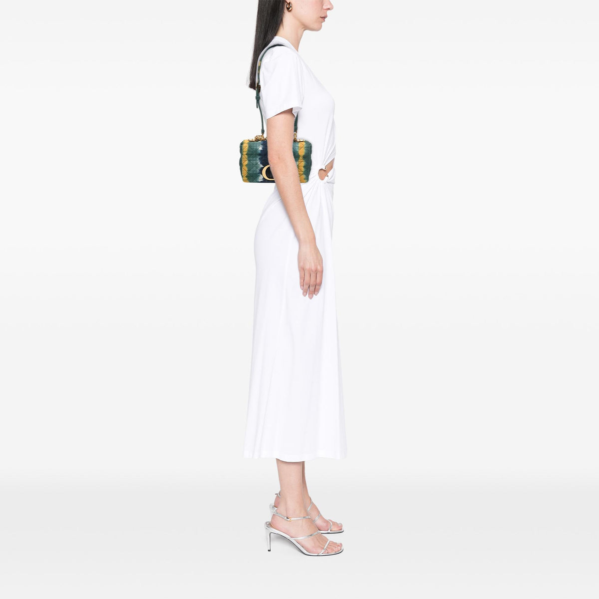 Dior Small Denim Cannage Tie Dye Caro Bag