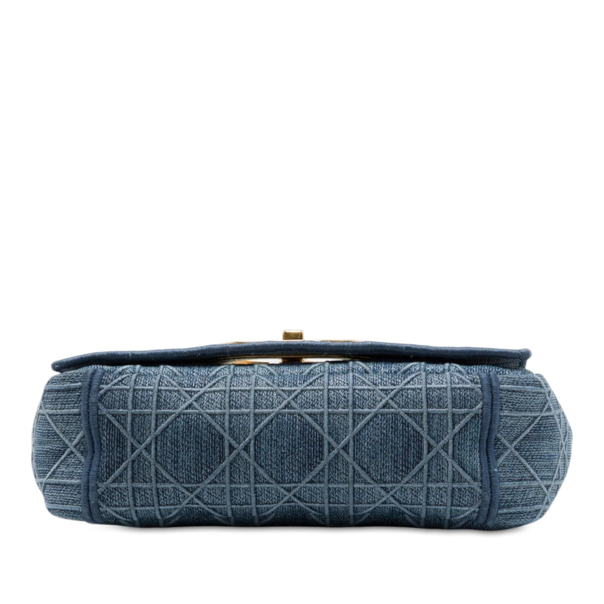 Dior Small Embroidered Denim Cannage Caro Bag