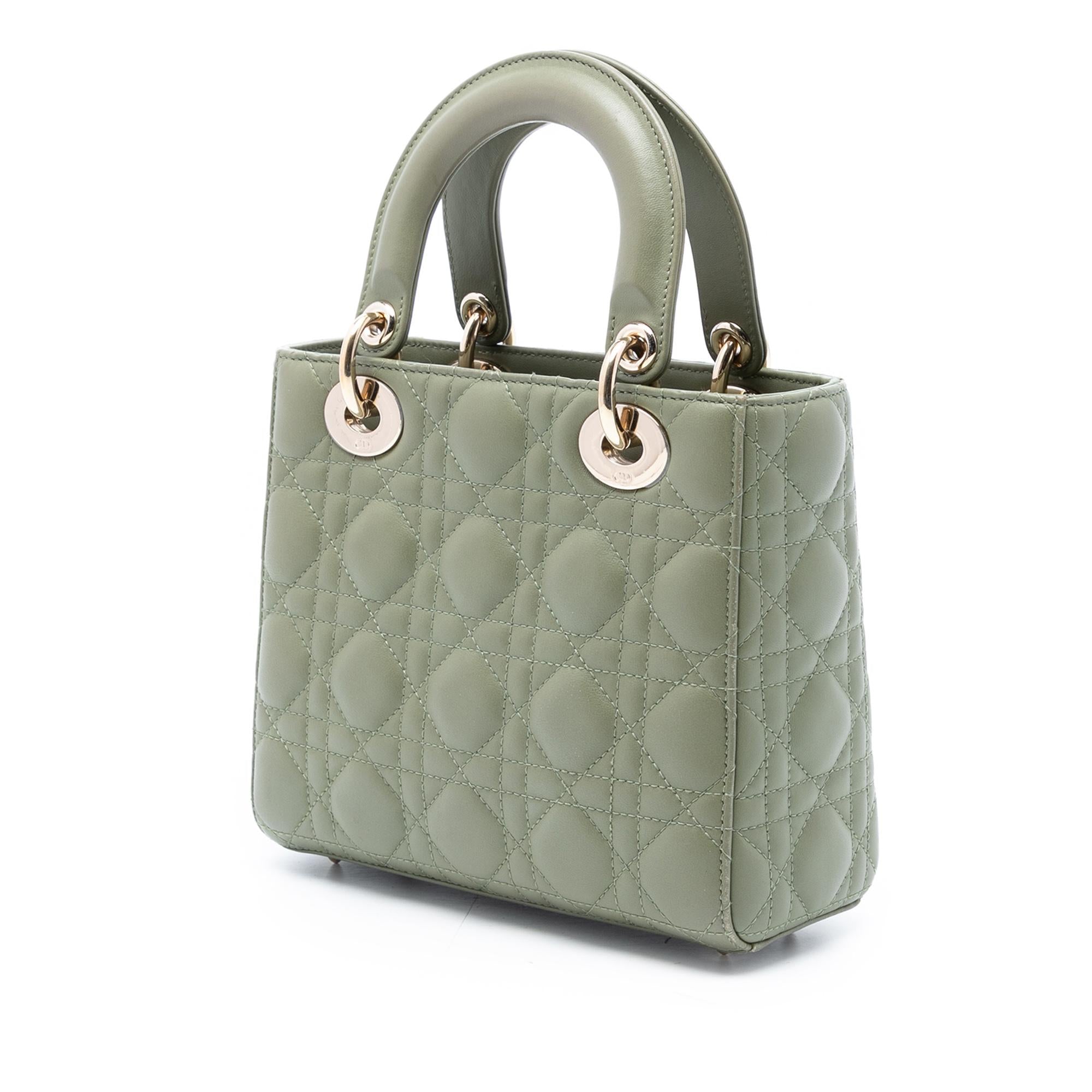 Dior Small Lambskin Cannage Lady Dior