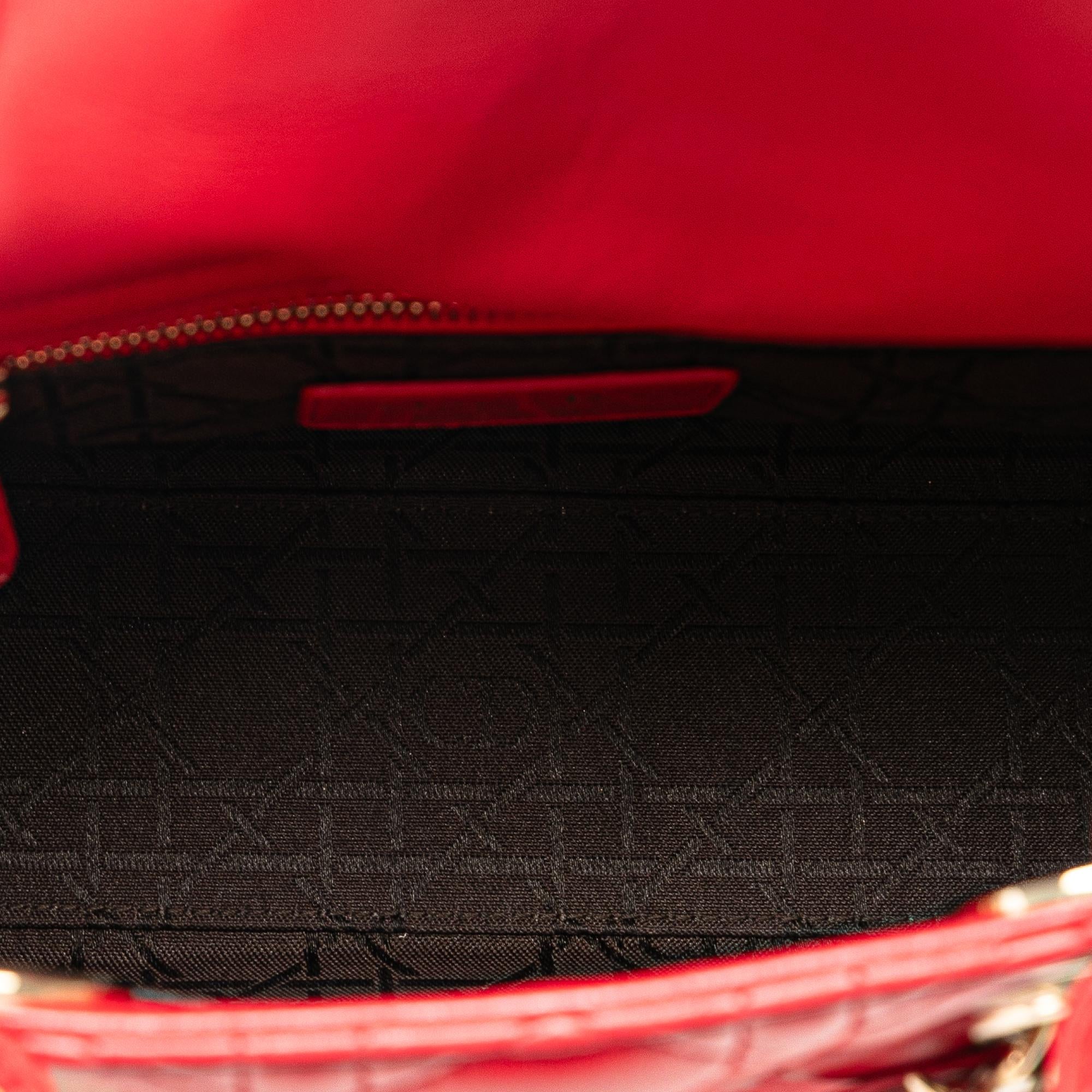 Dior Small Lambskin Cannage Lucky Badges My Lady Dior (SHG-dRVgbU)