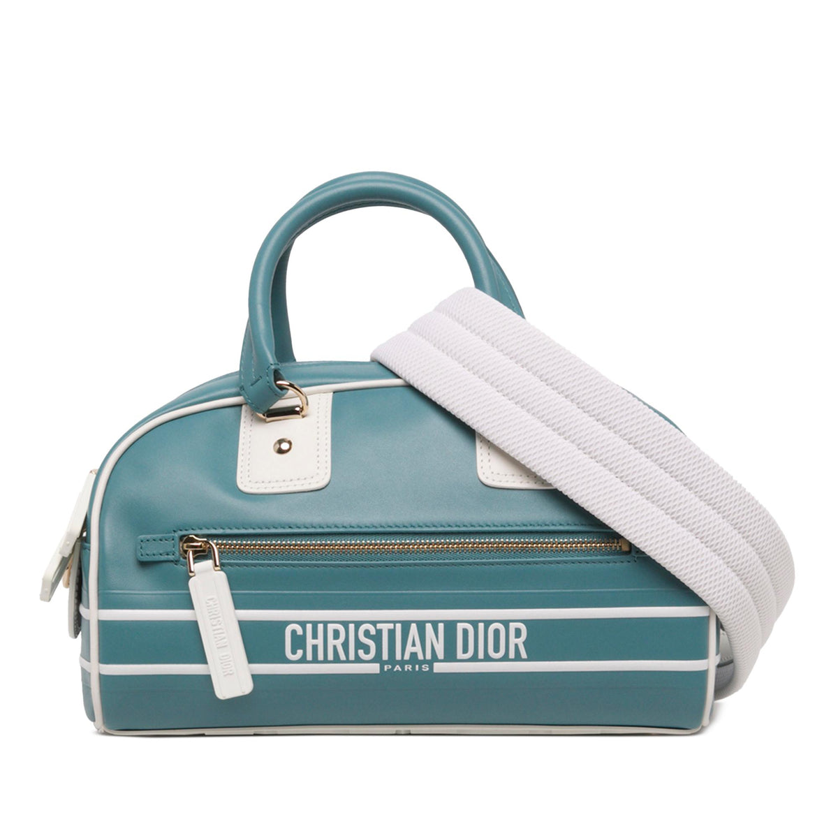 Dior Small Leather Dior Vibe Zip Bowling Bag