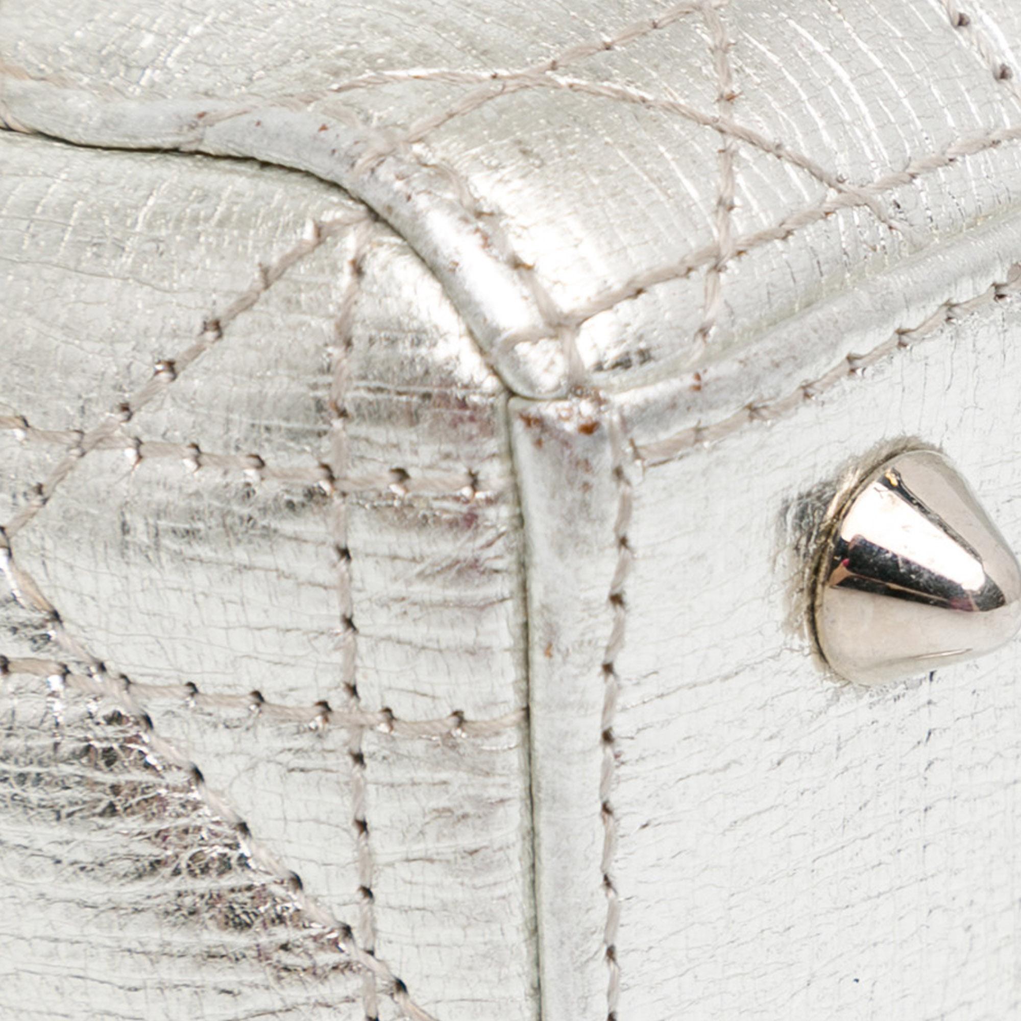 Dior Small Metallic Grained Calfskin Cannage Lucky Badges My Lady Dior (SHG-bWYB1W)