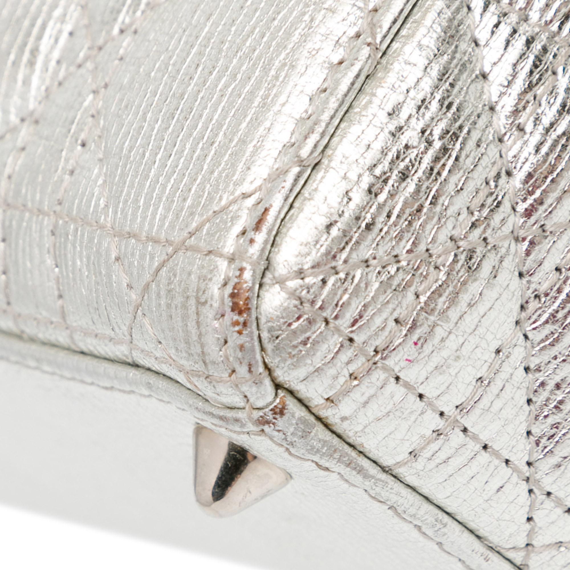Dior Small Metallic Grained Calfskin Cannage Lucky Badges My Lady Dior (SHG-bWYB1W)
