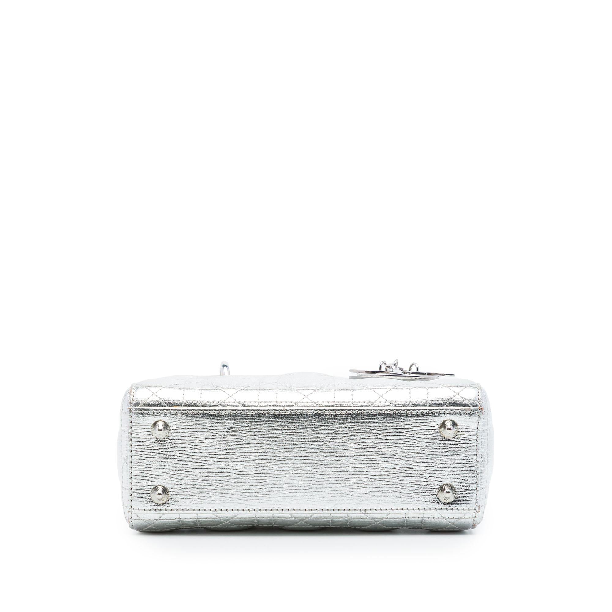 Dior Small Metallic Grained Calfskin Cannage My ABCDior Lady Dior