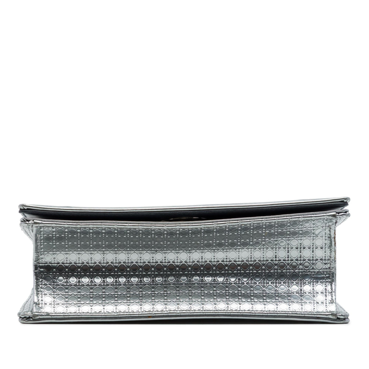 Dior Small Metallic Patent Microcannage Diorama Flap