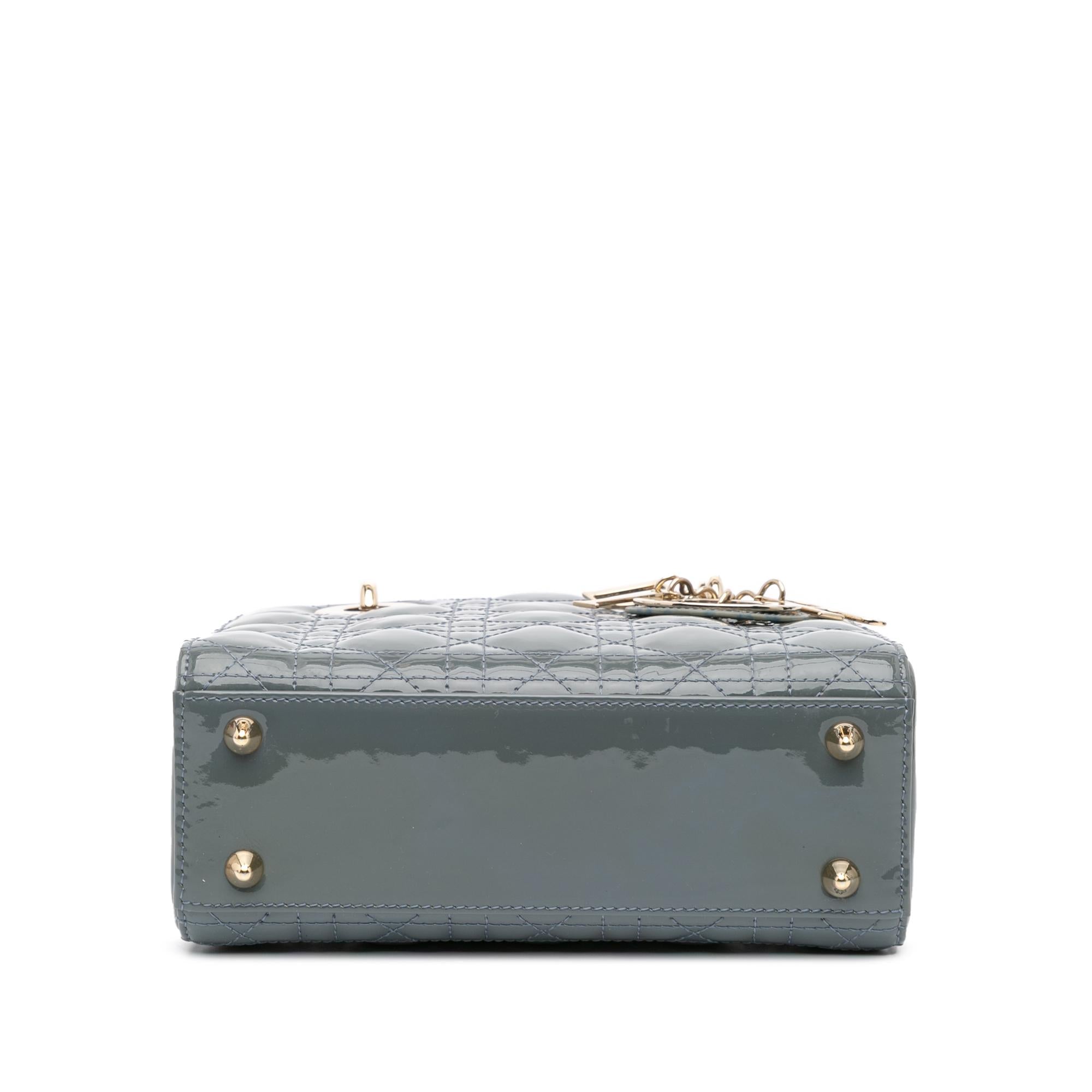 Dior Small Patent Cannage Lady Dior