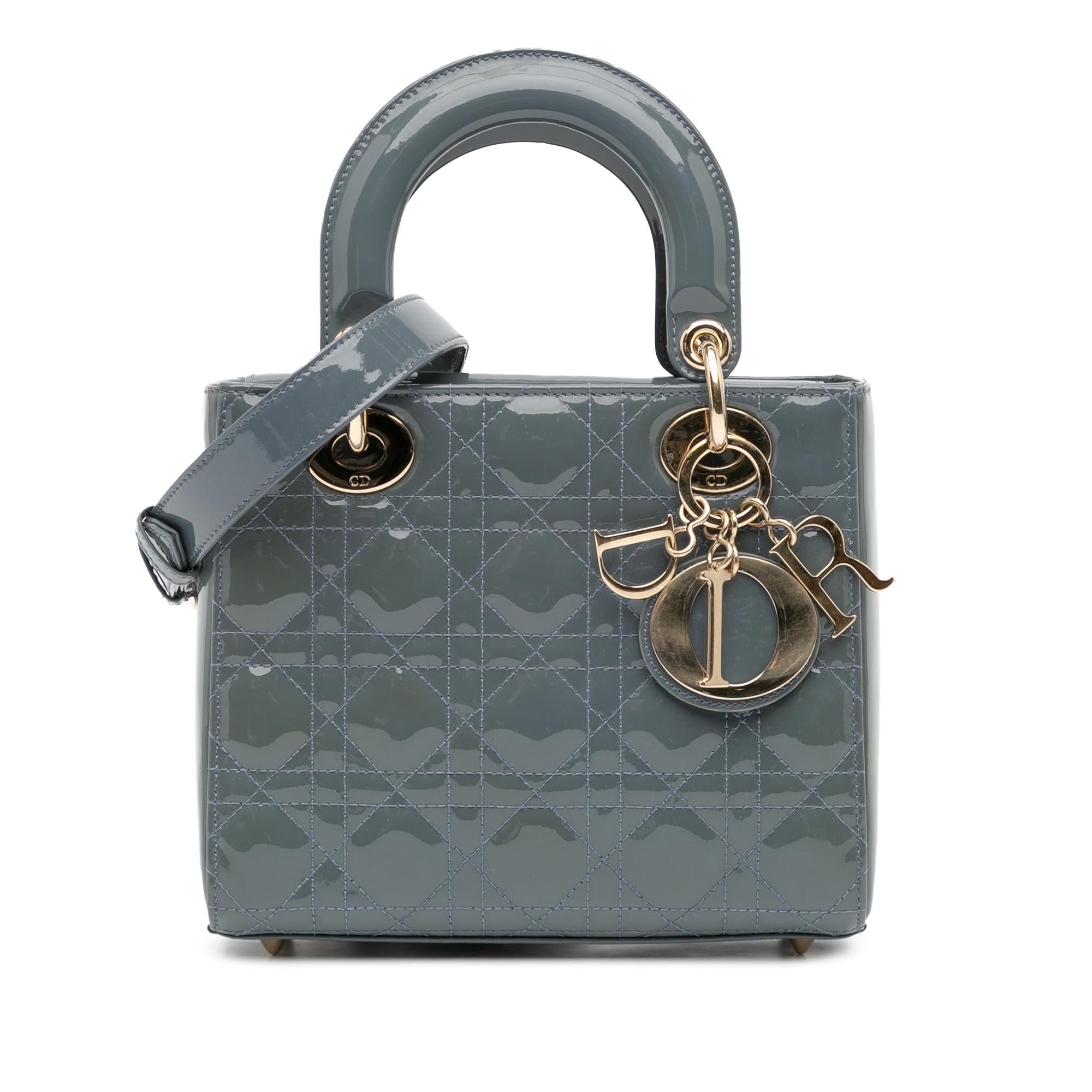 Dior Small Patent Cannage Lady Dior