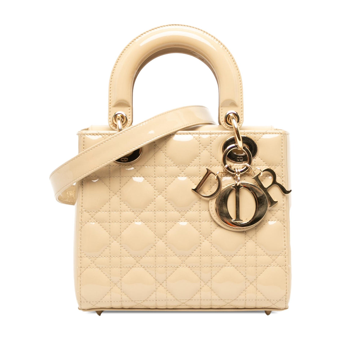 Dior Small Patent Cannage Lady Dior