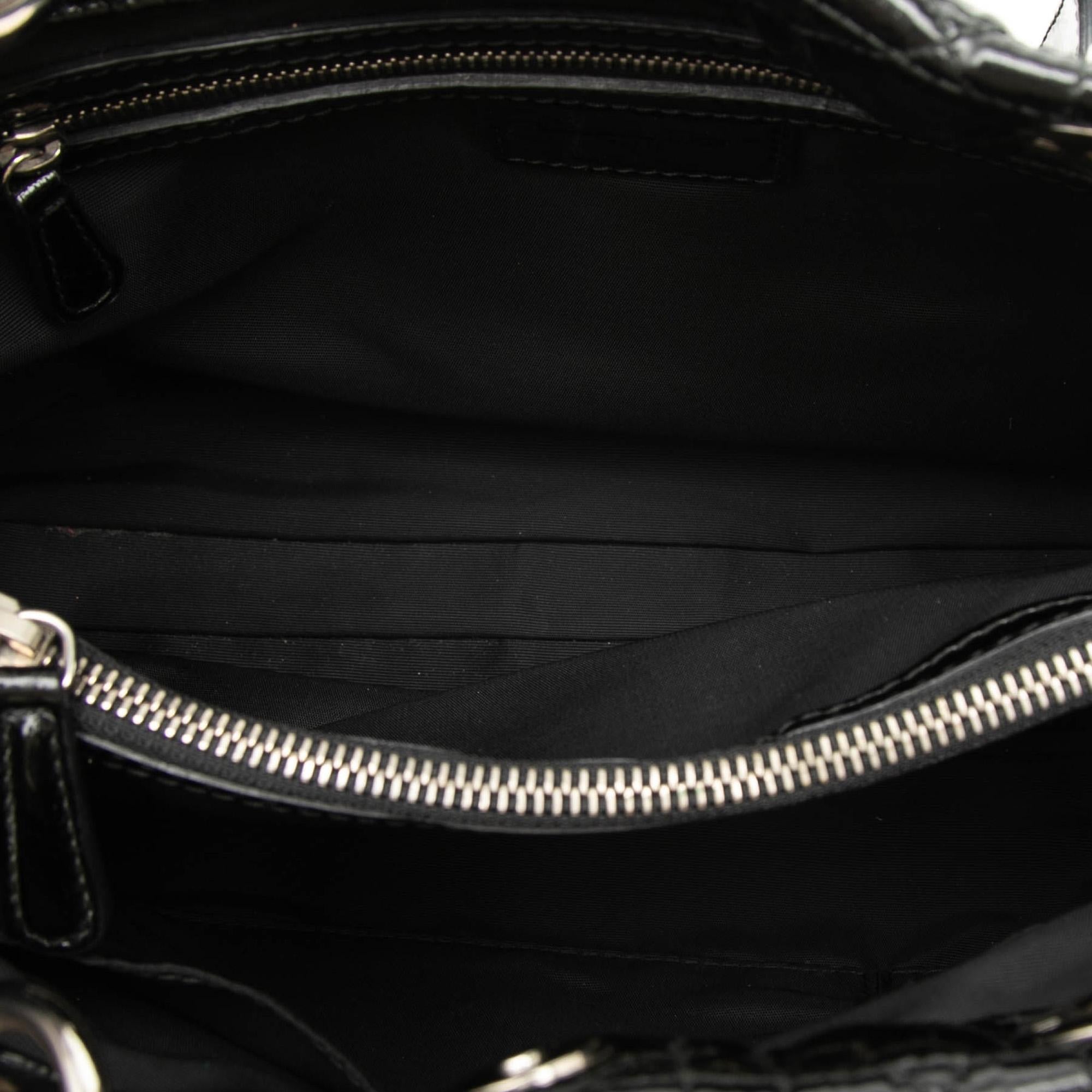 Dior Small Patent Cannage Soft Zipped Shopping Tote