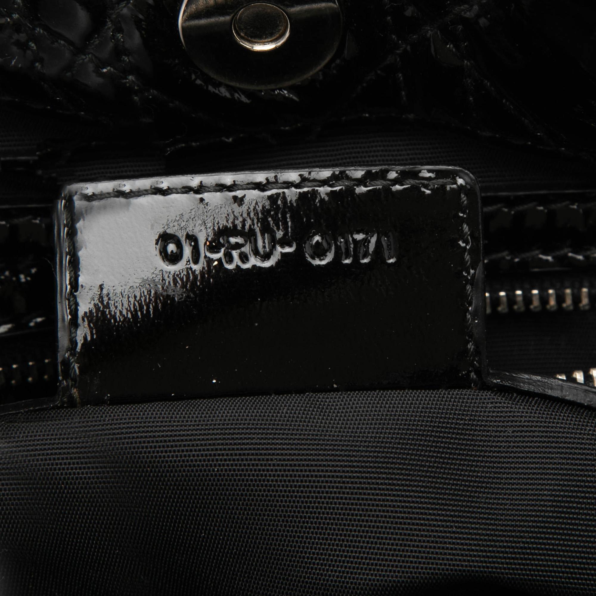 Dior Small Patent Cannage Soft Zipped Shopping Tote