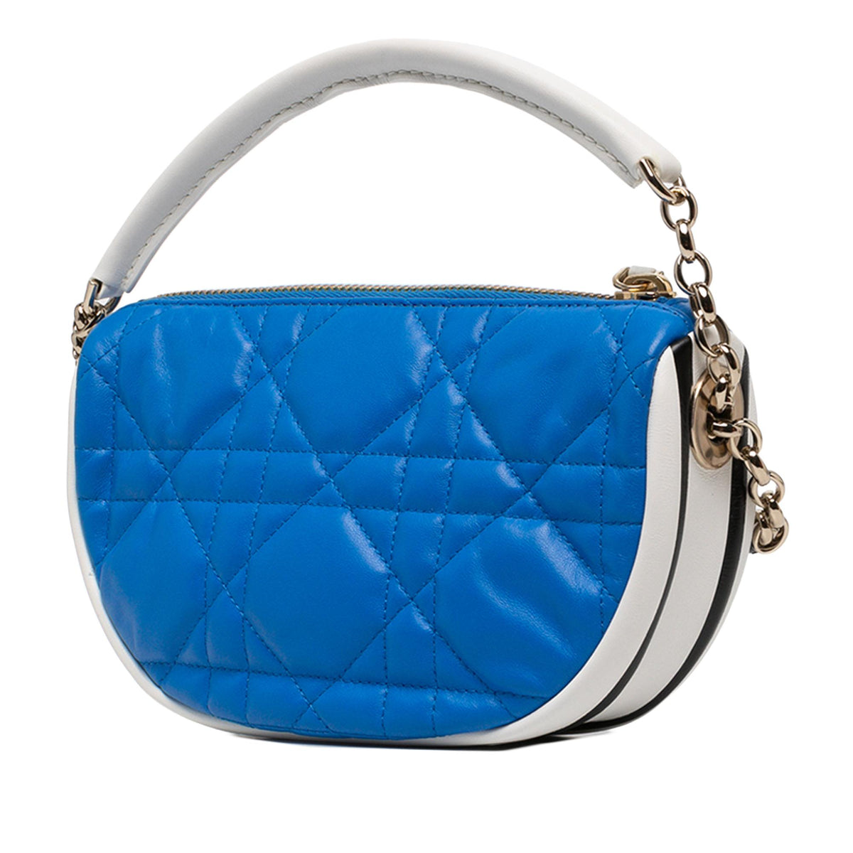Dior Small Tricolor Lambskin Cannage Dior Vibe Hobo