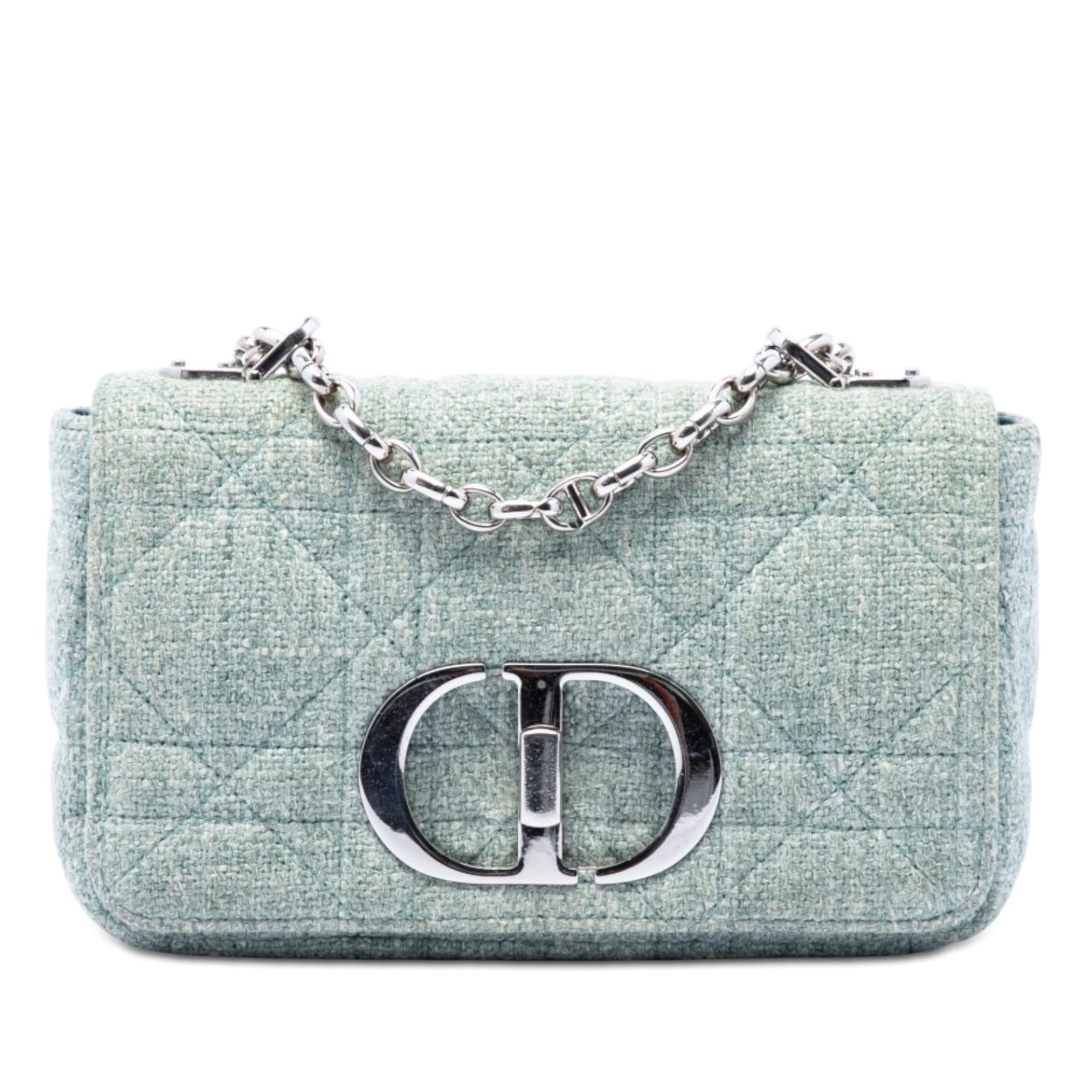 Dior Small Tweed Macrocannage Caro Bag