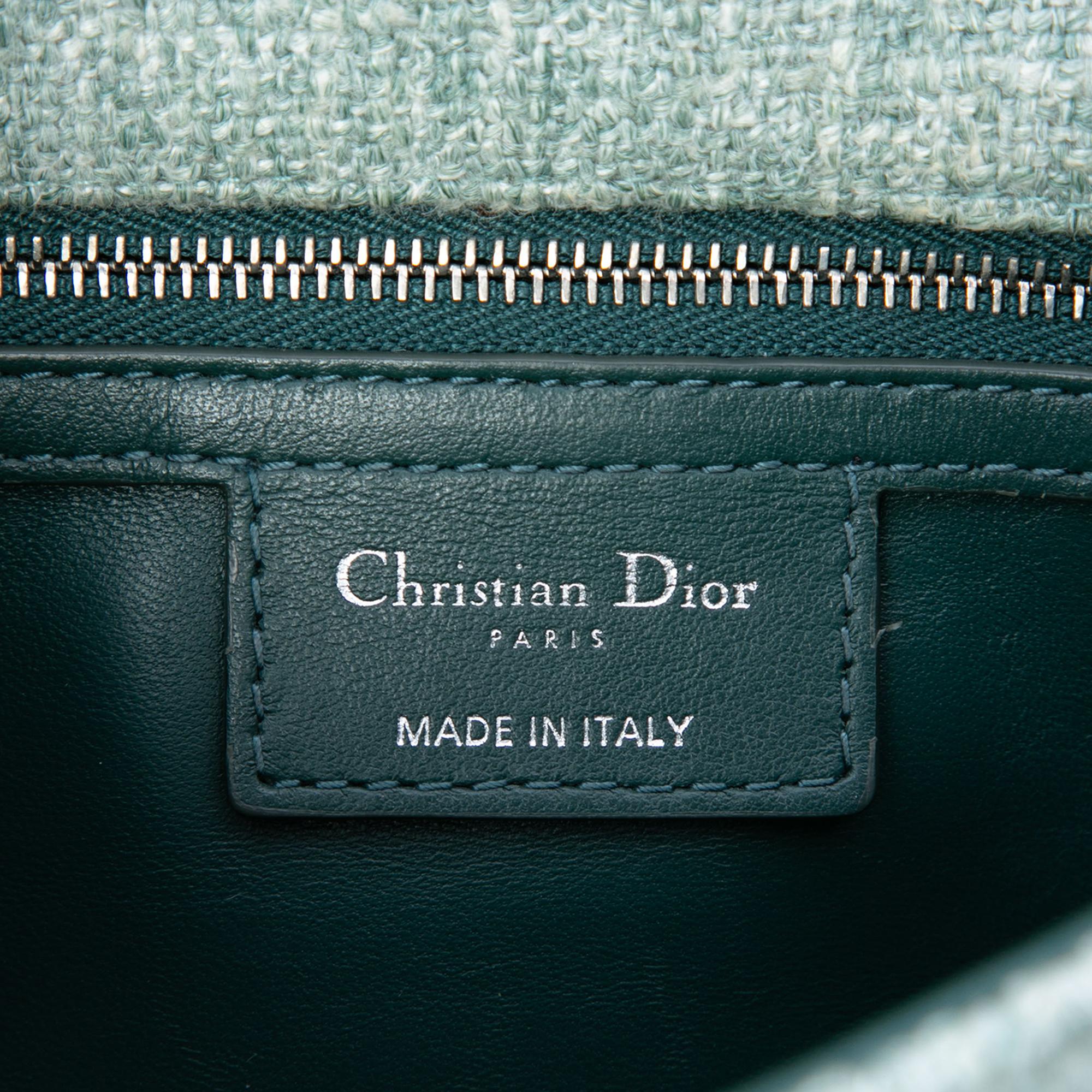 Dior Small Tweed Macrocannage Caro Bag