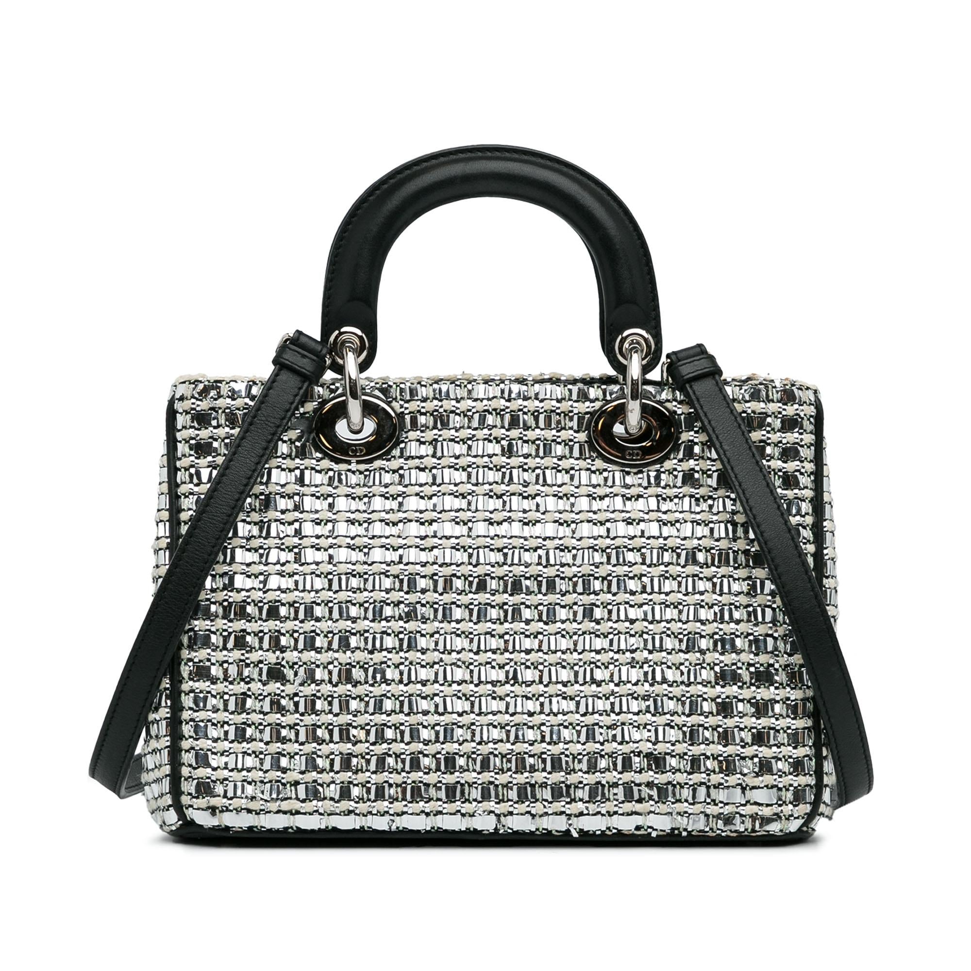 Dior Small Tweed Patch Diorissimo Tote (SHG-HovcIt)