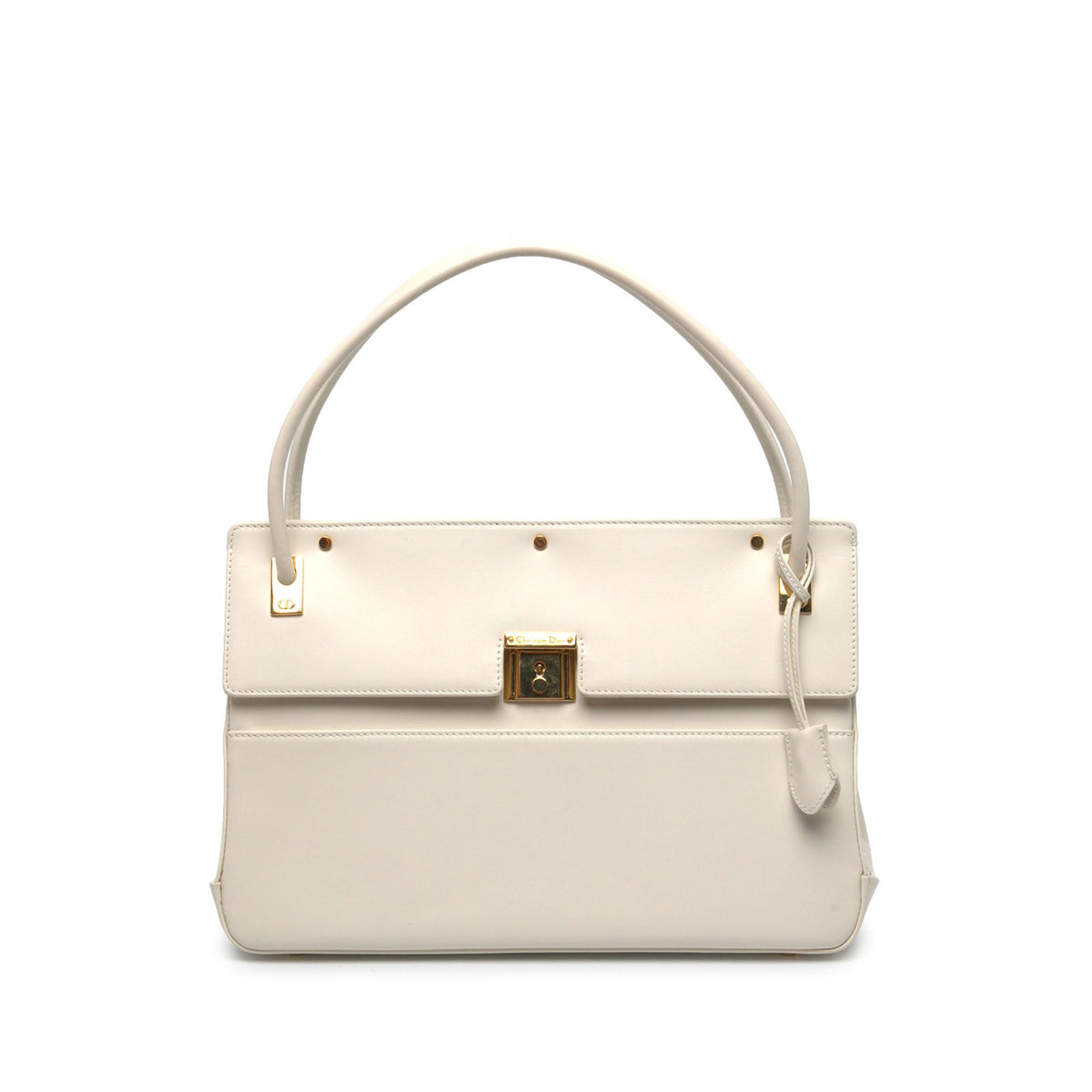 Dior Smooth Calfskin Parisienne Top Handle Bag