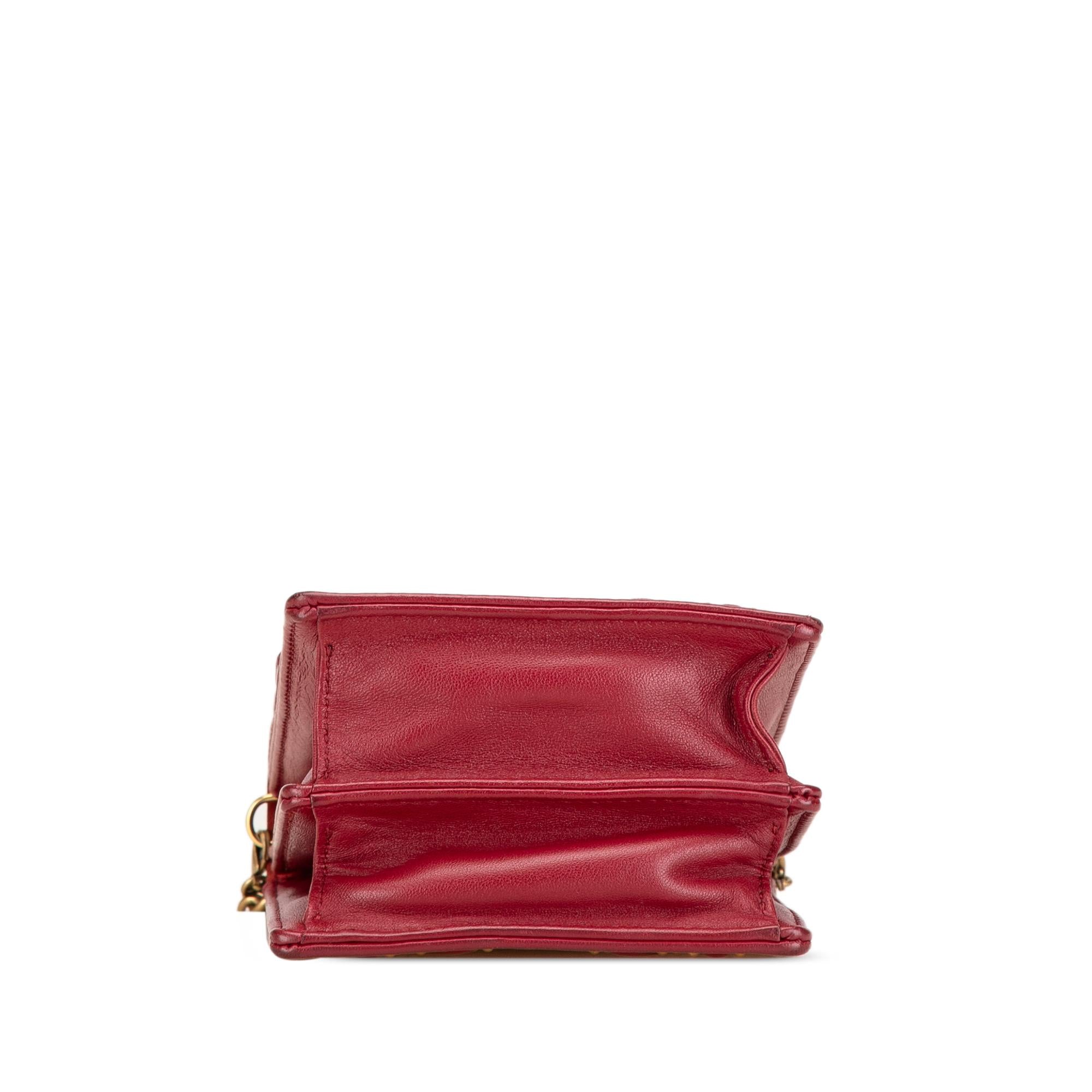 Dior Studded Diorama Vertical Clutch