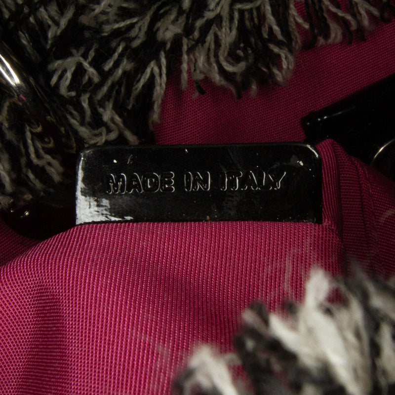 Dior Tweed Diorissimo Houndstooth Satchel (SHG-nLSAIp)
