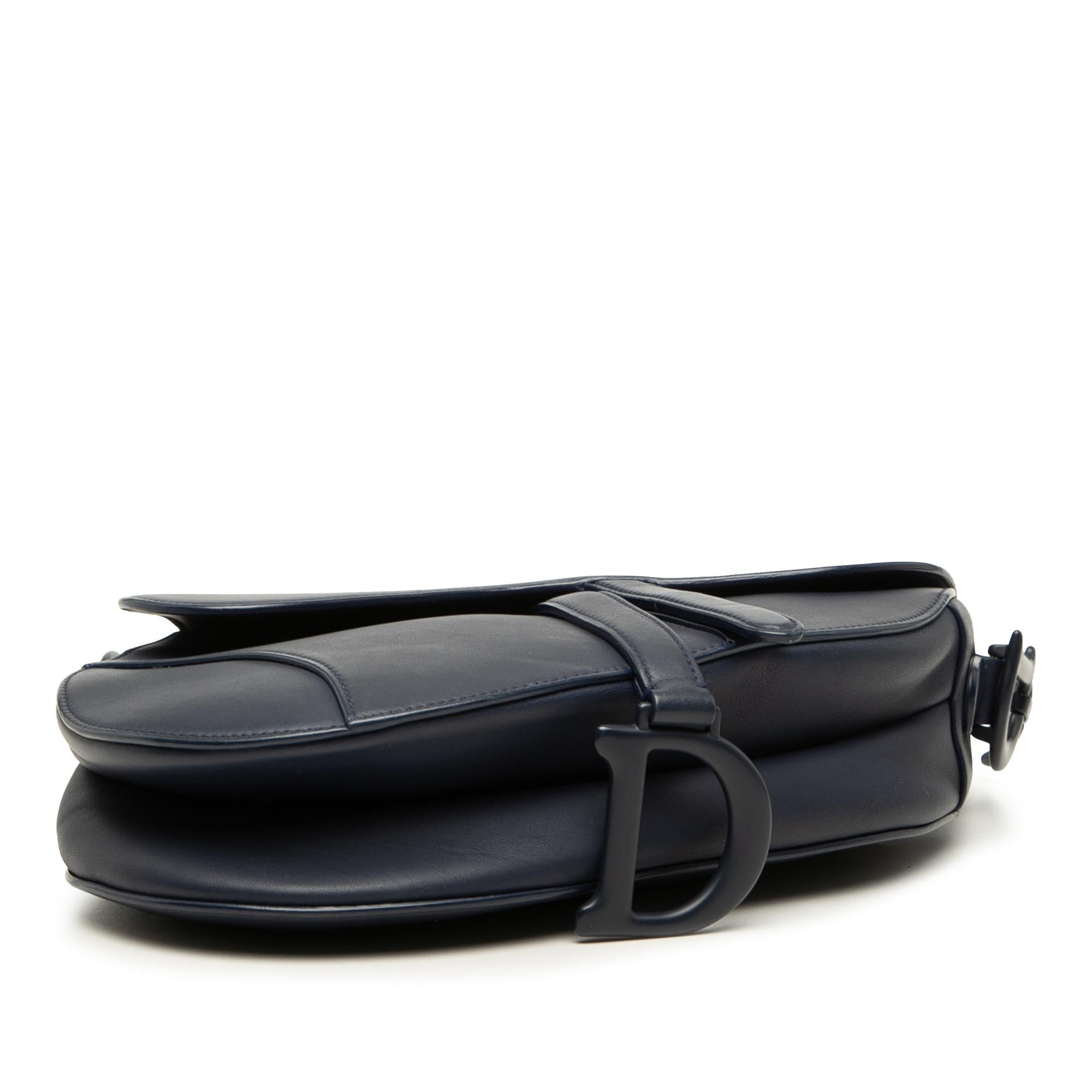 Dior Ultra Matte Calfskin Saddle Bag