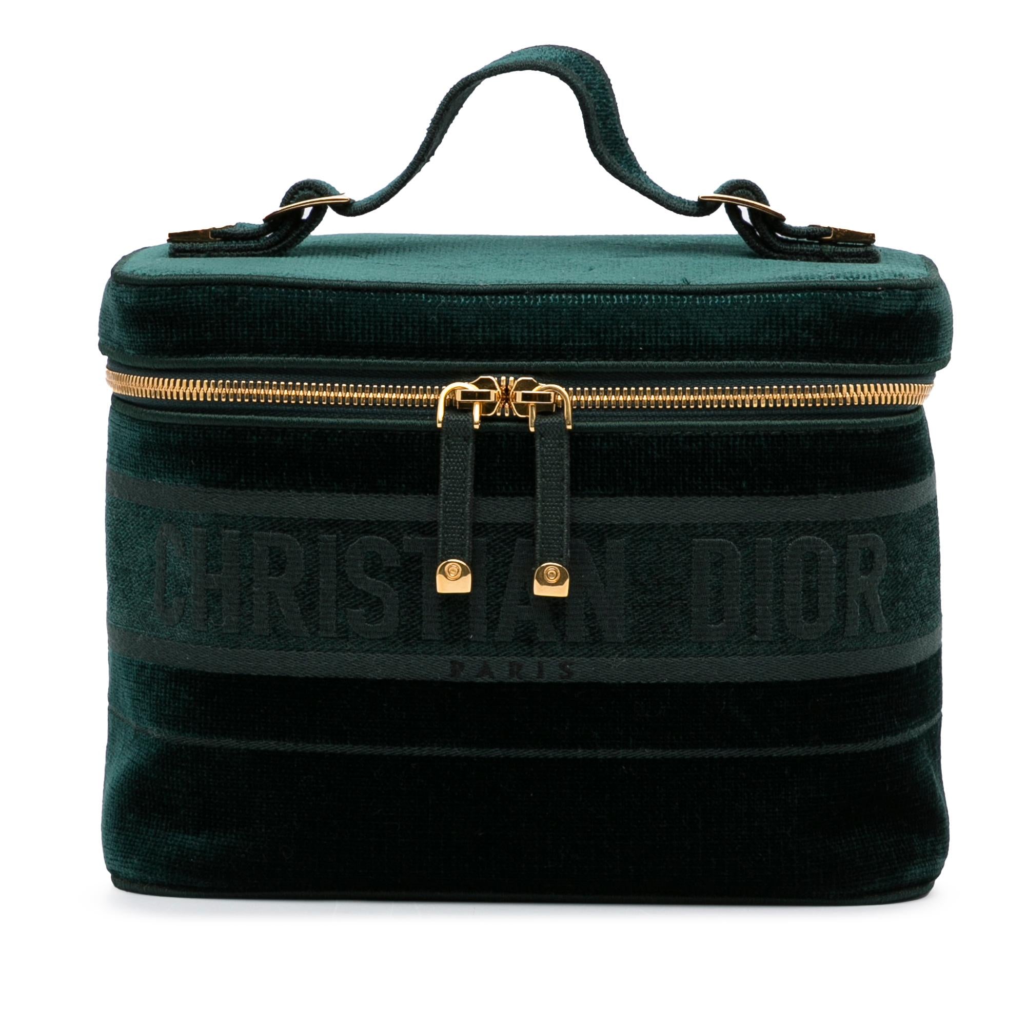 Dior Velvet Cannage Vanity Bag (SHG-S4ERmE)
