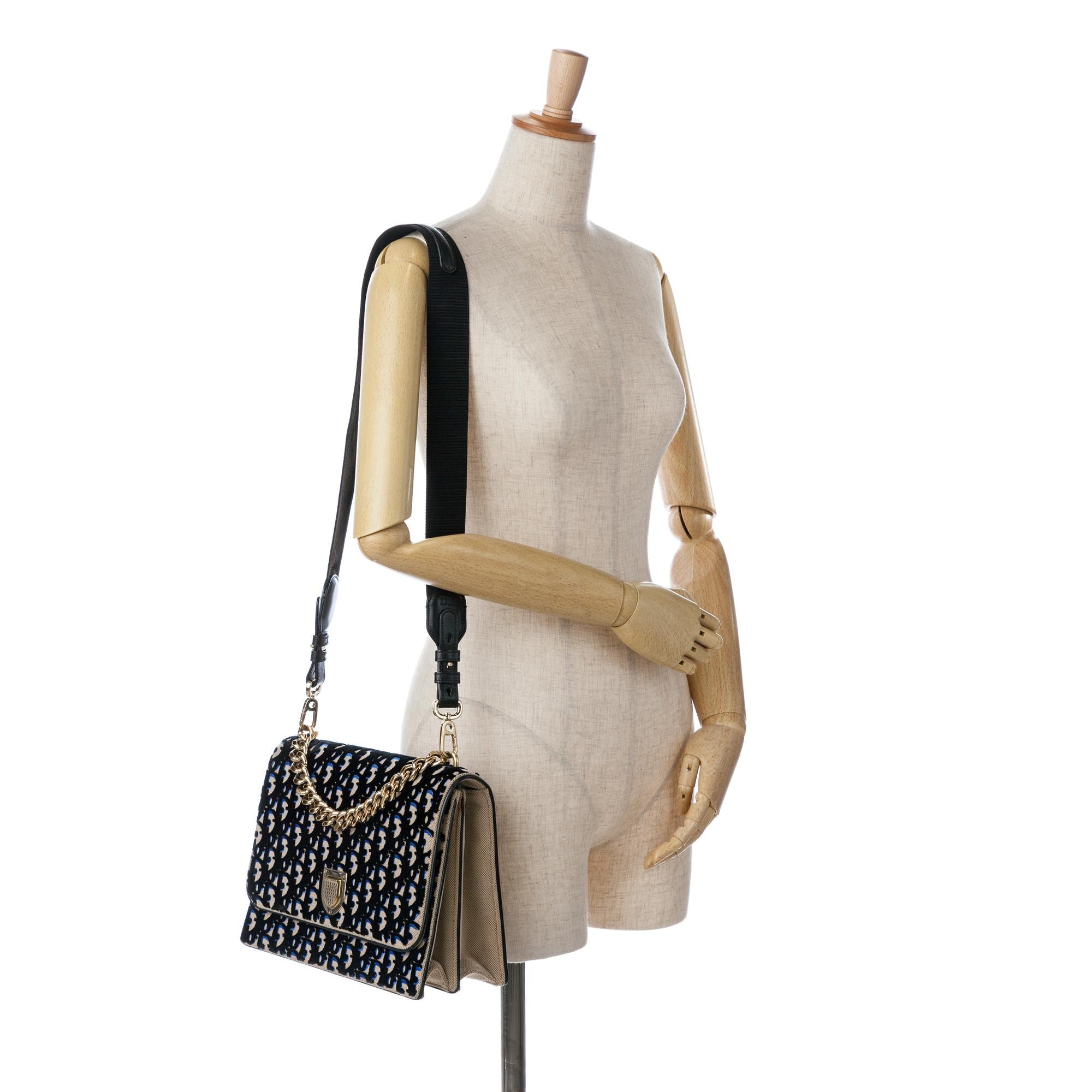 Dior Velvet Oblique Diorama Bag (SHG-ngpHH8)