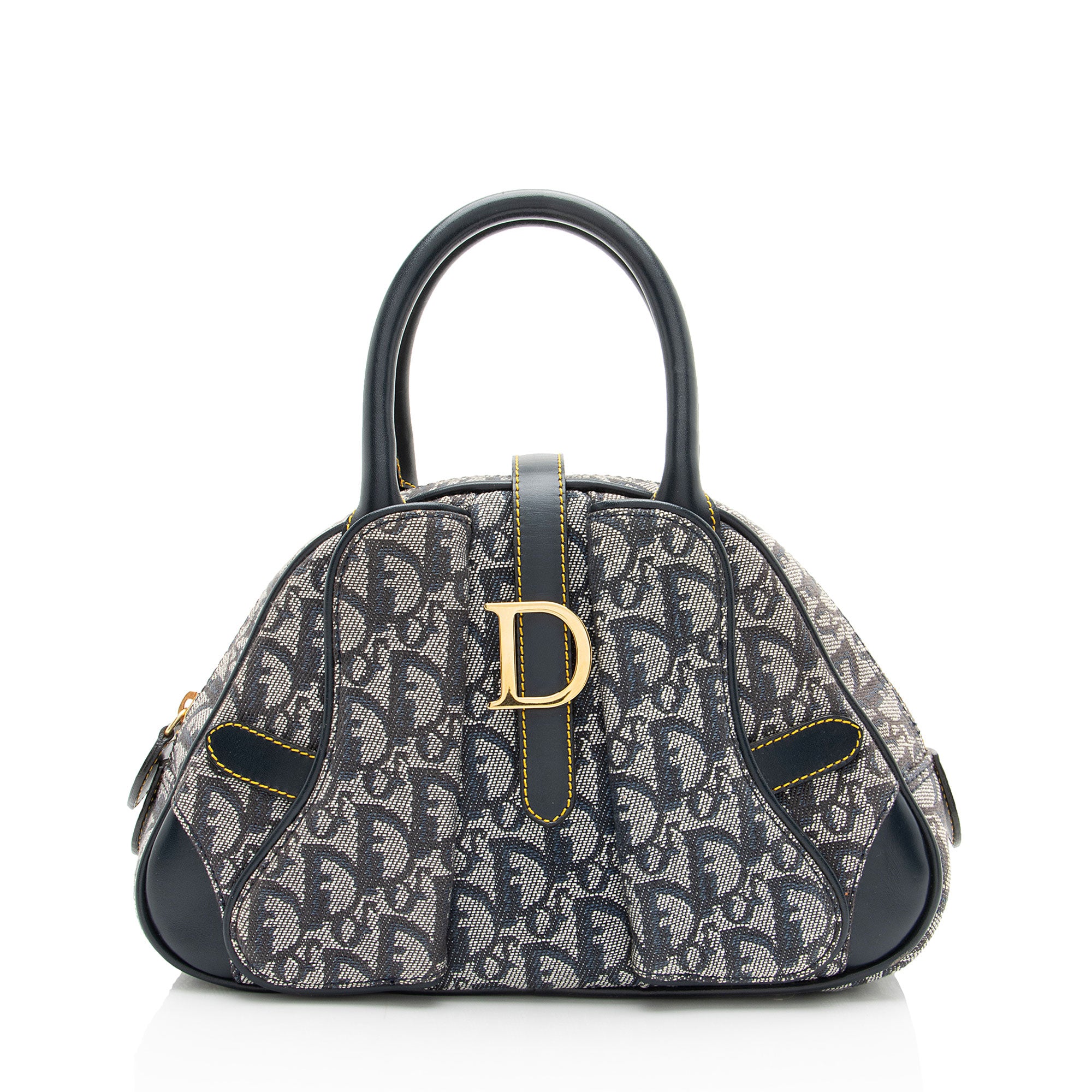 Dior Vintage Diorissimo Saddle Bowler Bag