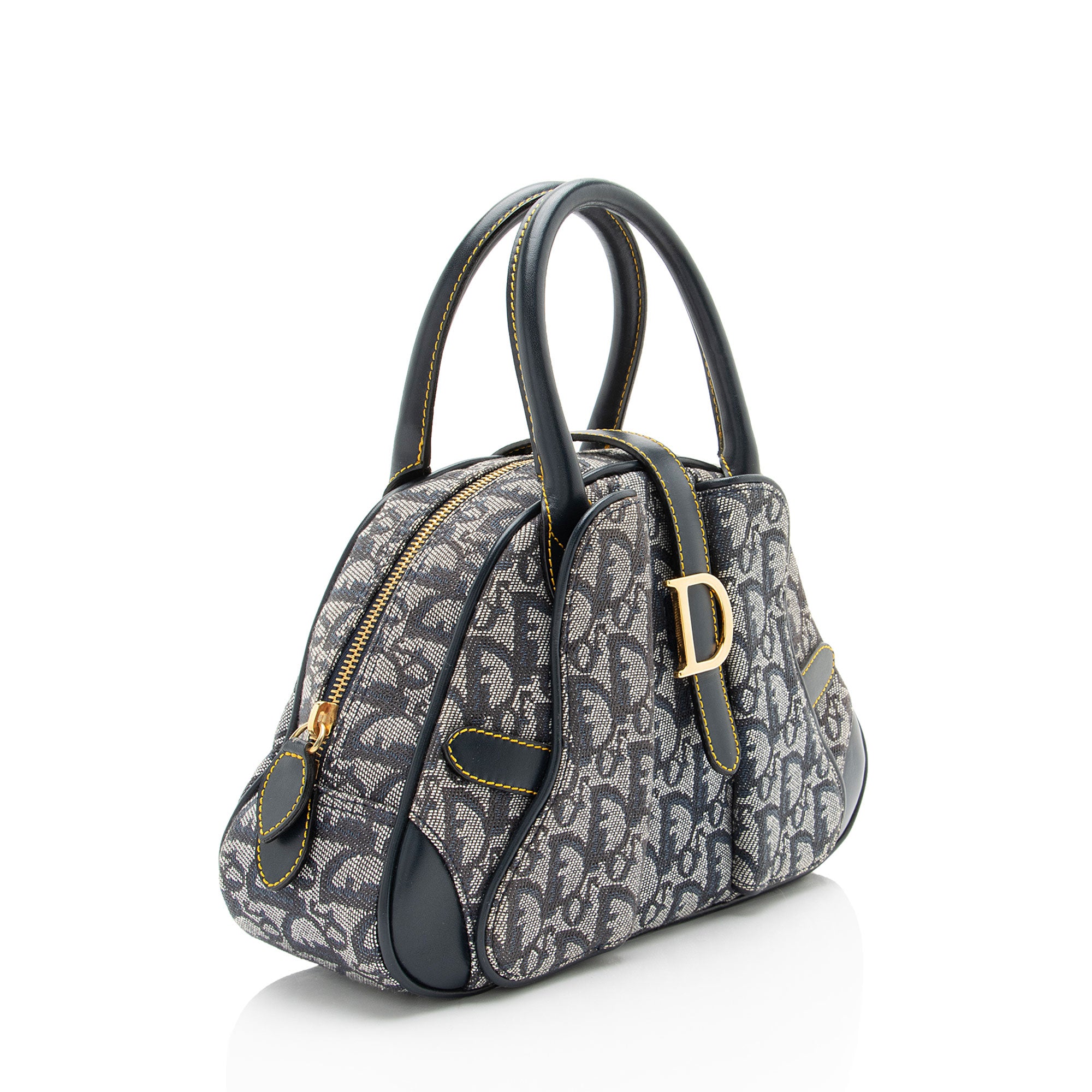 Dior Vintage Diorissimo Saddle Bowler Bag