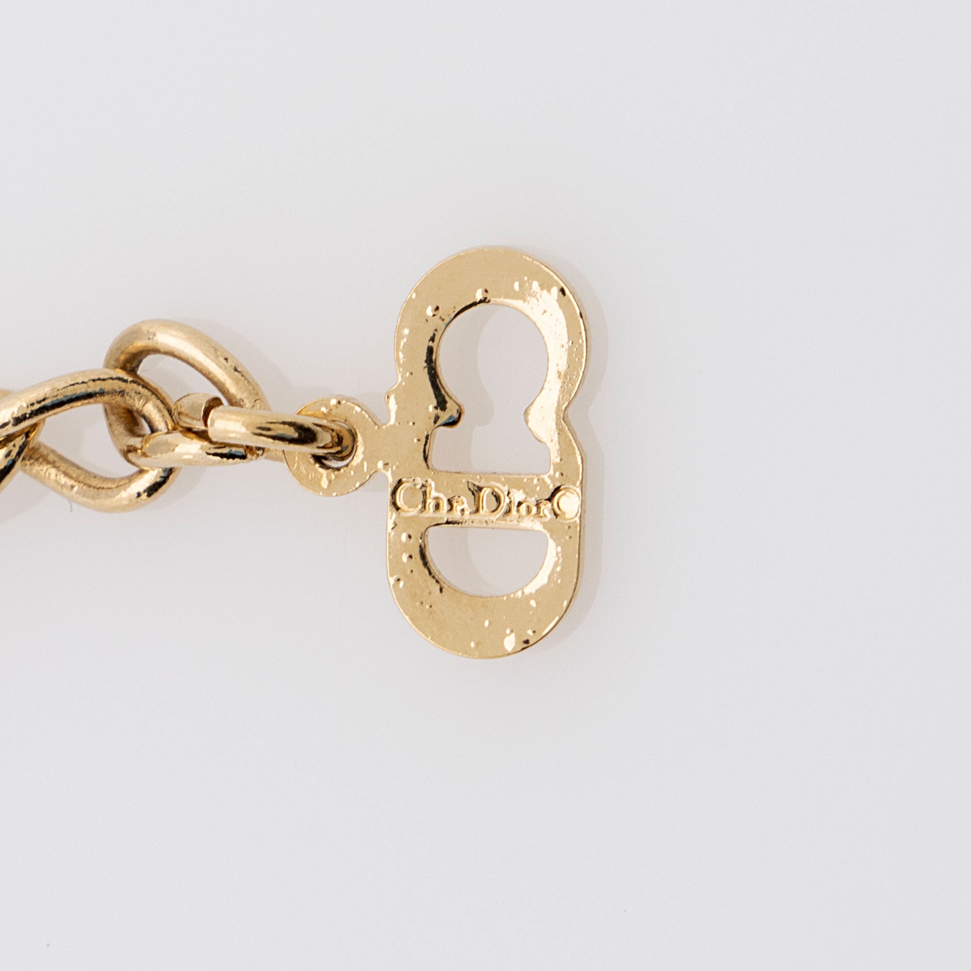 Dior Vintage Enamel Crystal Necklace