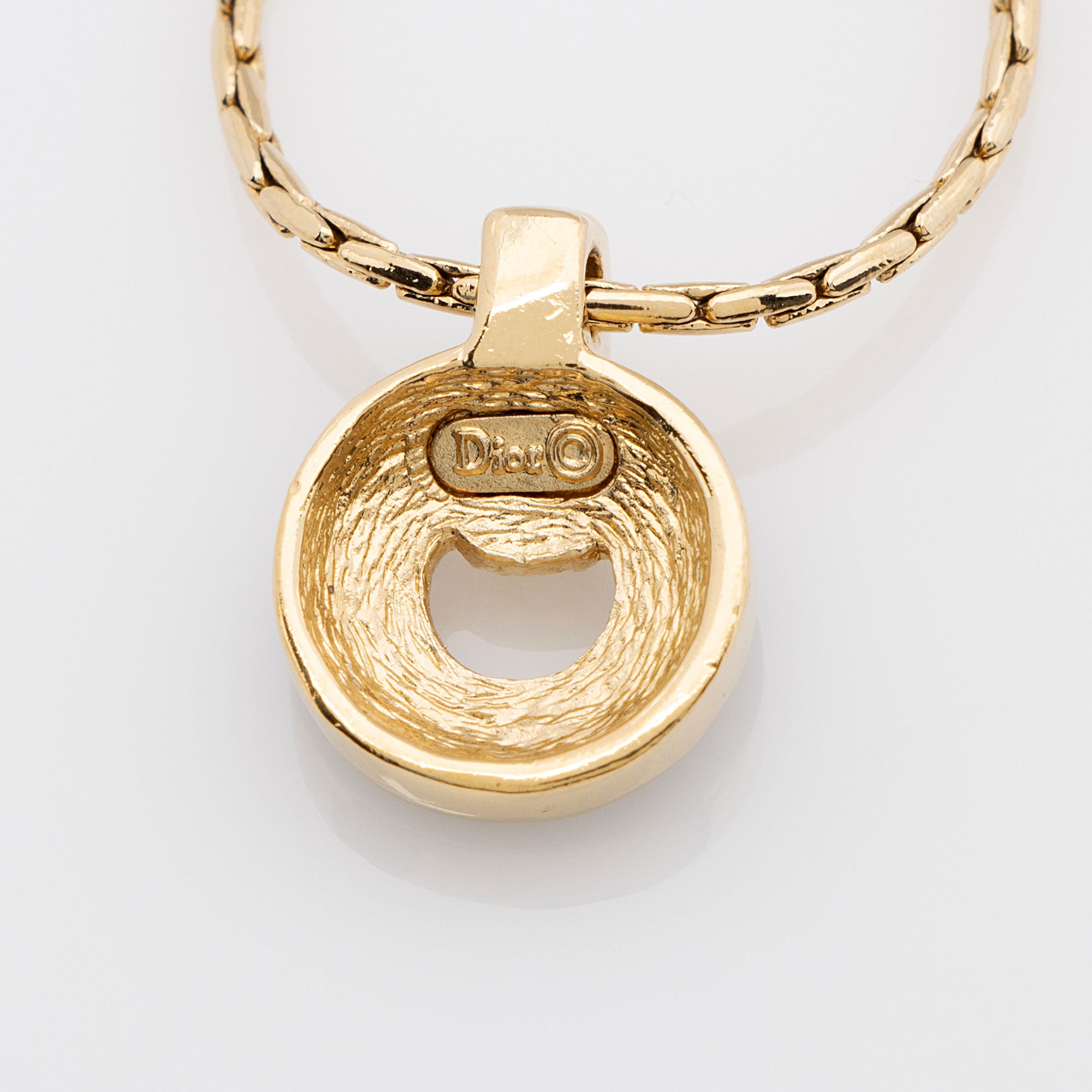 Dior Vintage Enamel Crystal Necklace