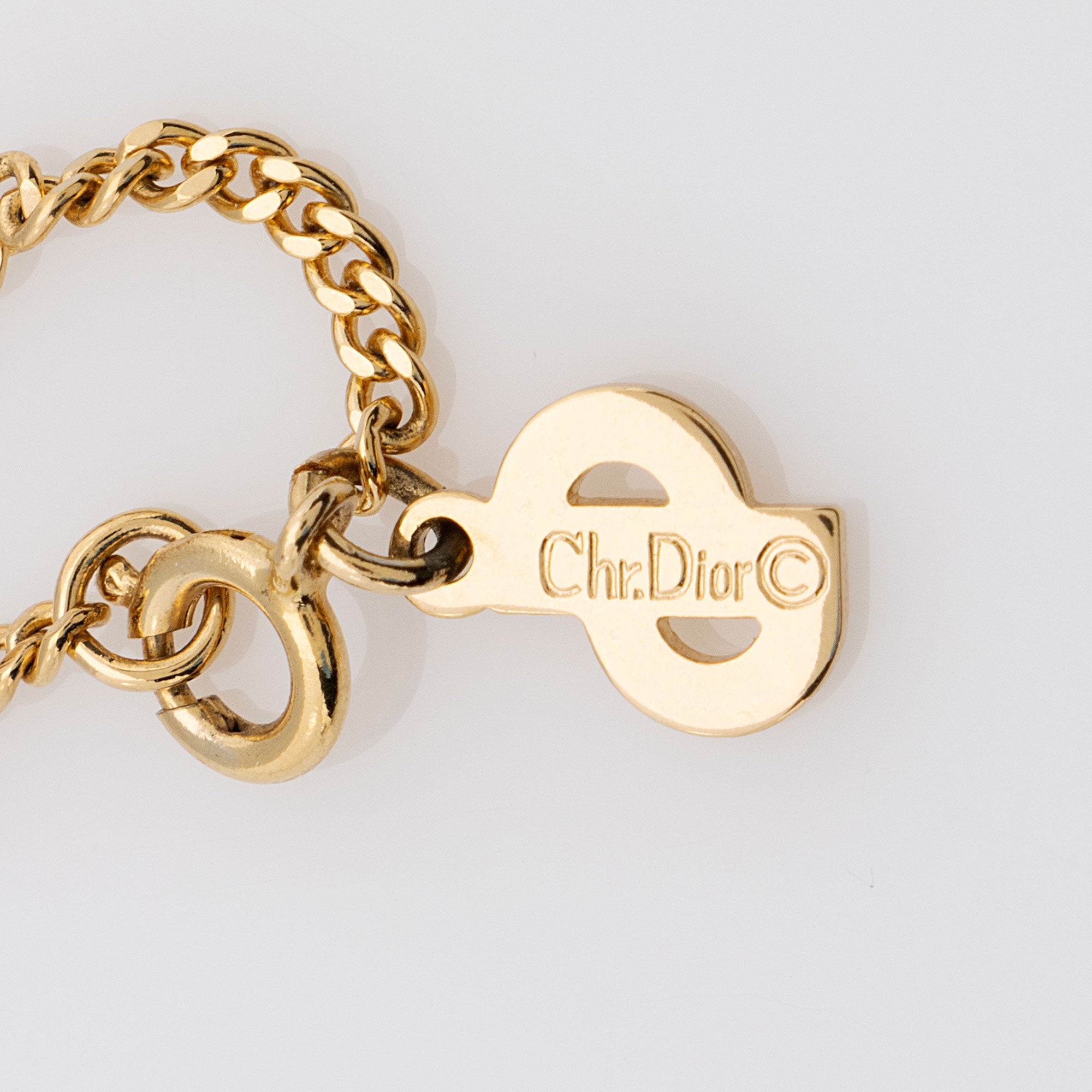 Dior Vintage Logo Necklace