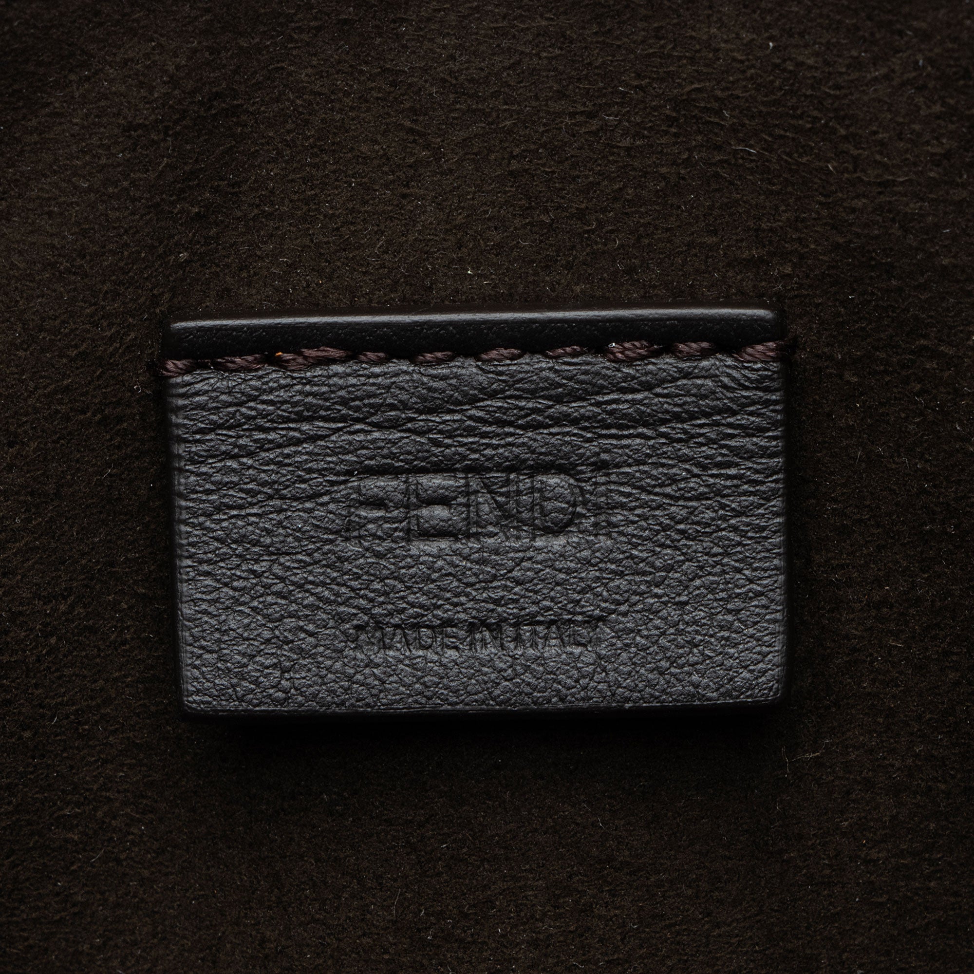 Fendi Calfskin Crystal Fab Small Crossbody