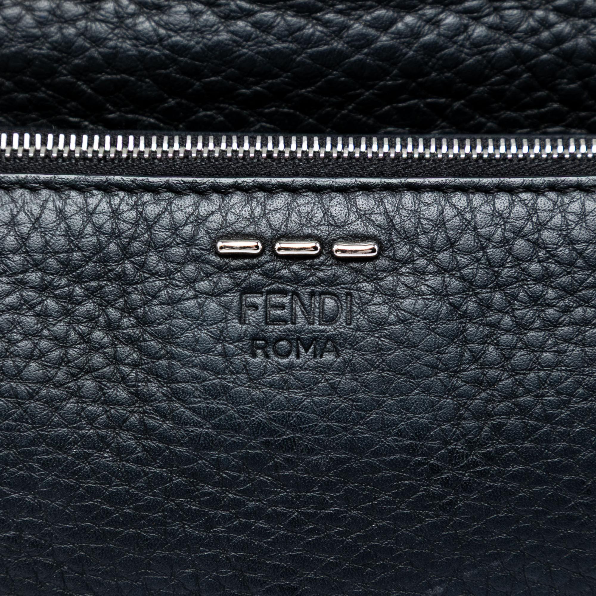Fendi Calfskin FF 1974 Flat Pouch Crossbody