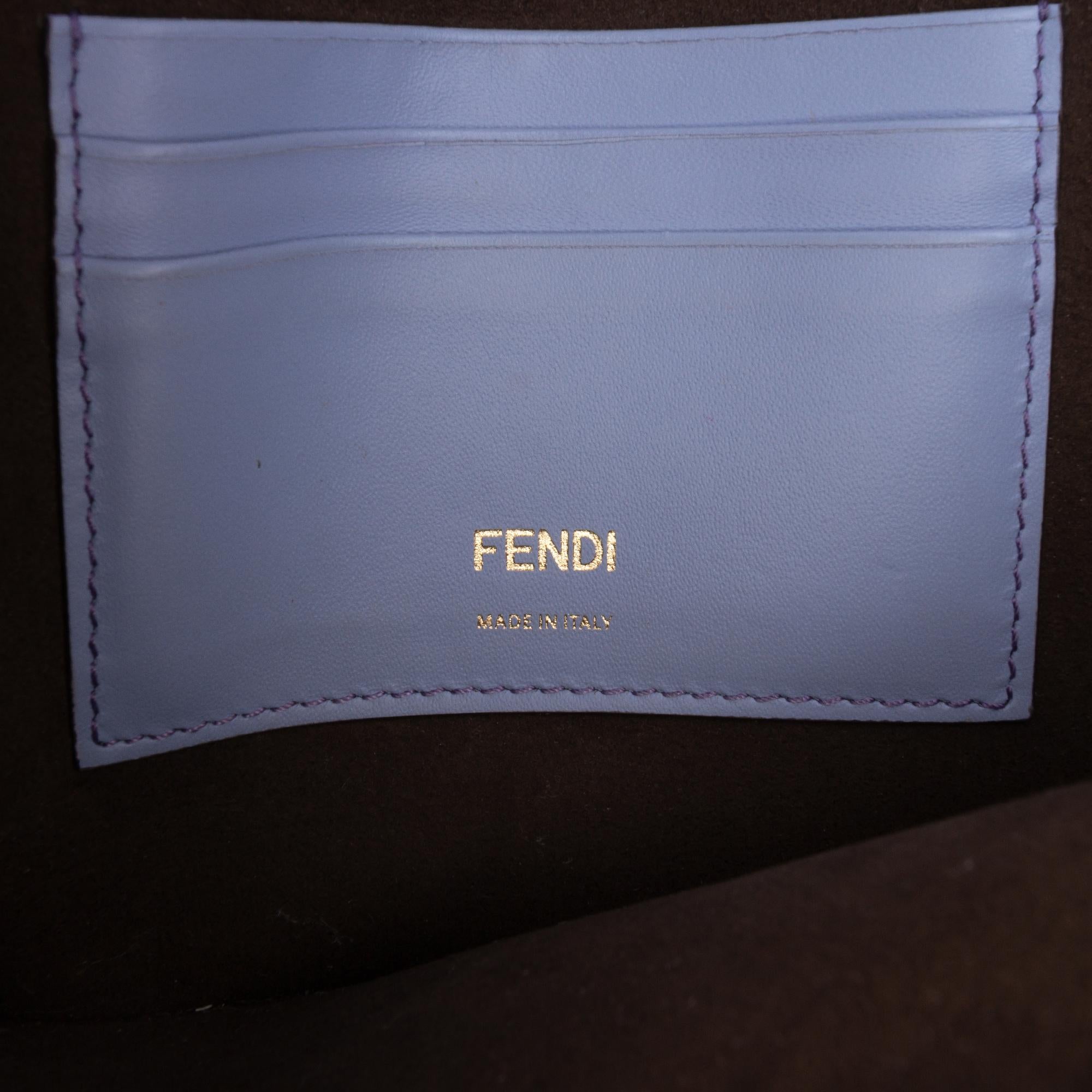 Fendi Calfskin Flat Baguette Crossbody