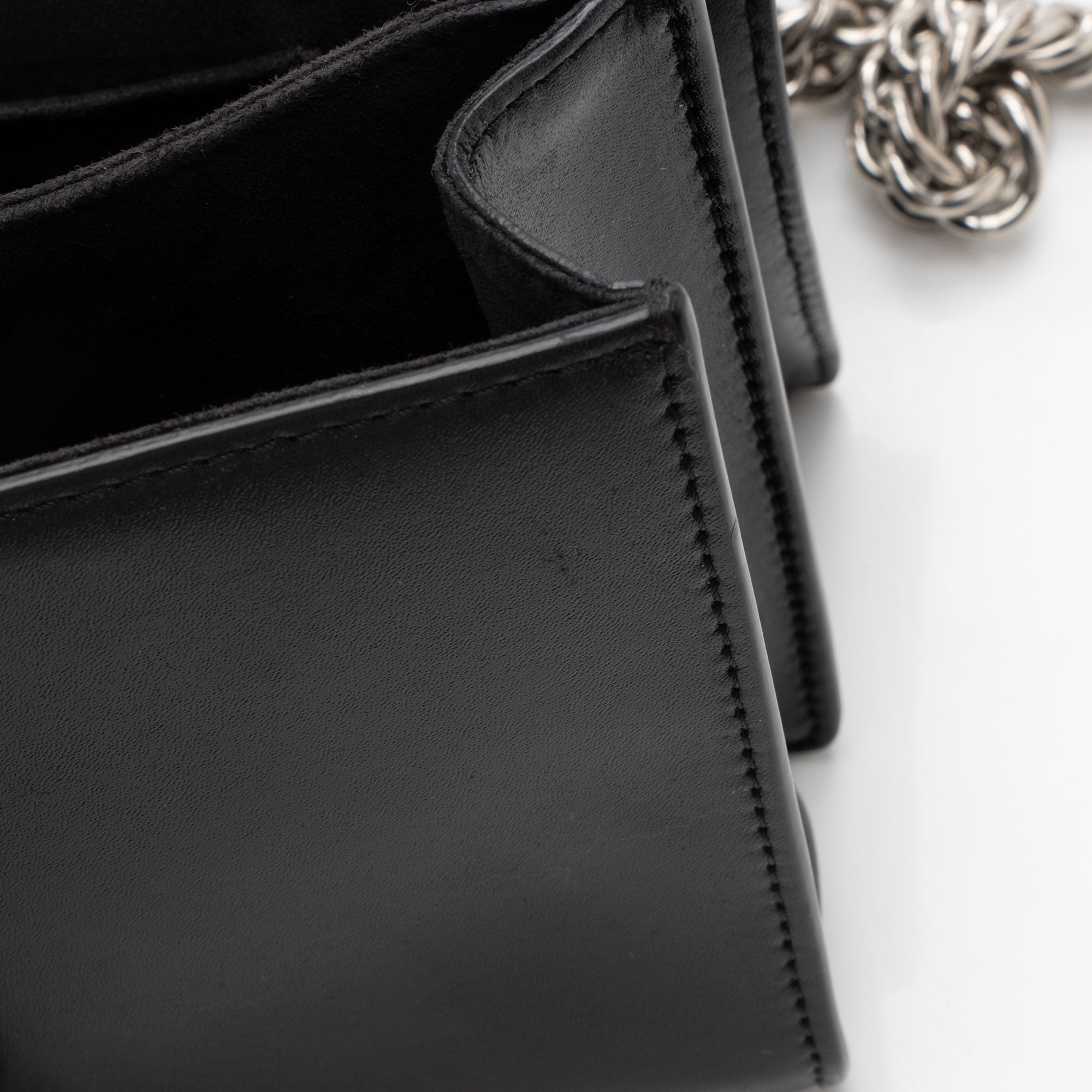 Fendi Calfskin Studded Kan I Small Shoulder Bag